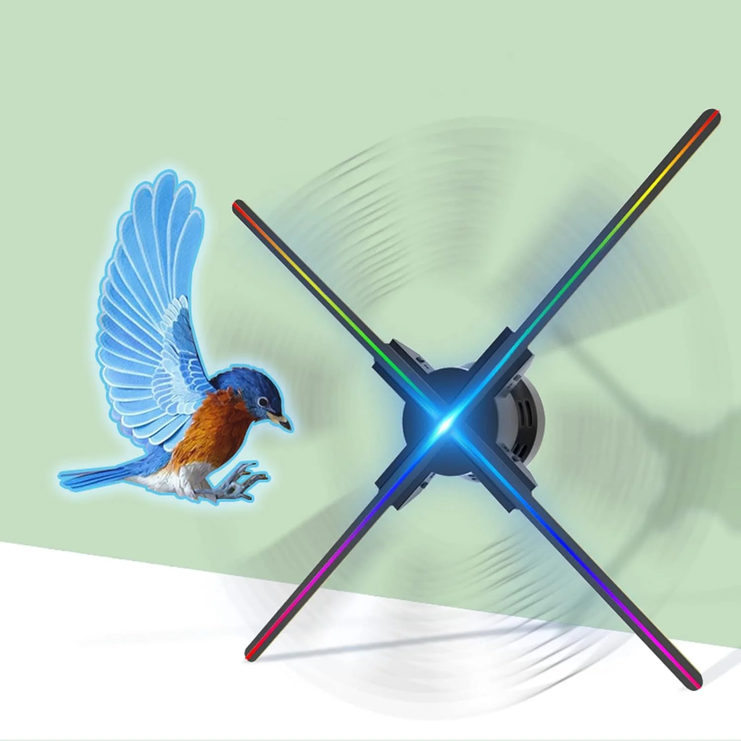 پروژکتور هولوگرافیک سه بعدی STMKB با WiFi، رزولوشن 2000 * 624، نمایش جلوه های بصری سه بعدی با کیفیت بالا با چشم غیر مسلح، پشتیبانی از اکثر فرمت های ویدئویی، انیمیشن ها و نمایش تصویر متن سه بعدی