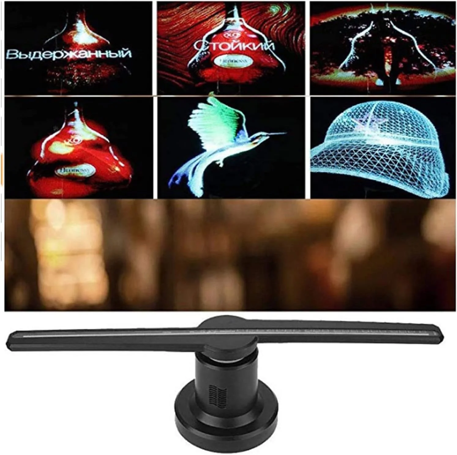 پروژکتور هولوگرام سه بعدی STUFY، دستگاه تبلیغاتی هولوگرافی سه بعدی، نمایشگر بدون صفحه نمایش، تجهیزات فن، تصویربرداری هوایی معلق سه بعدی، صفحه نمایش خیره کننده