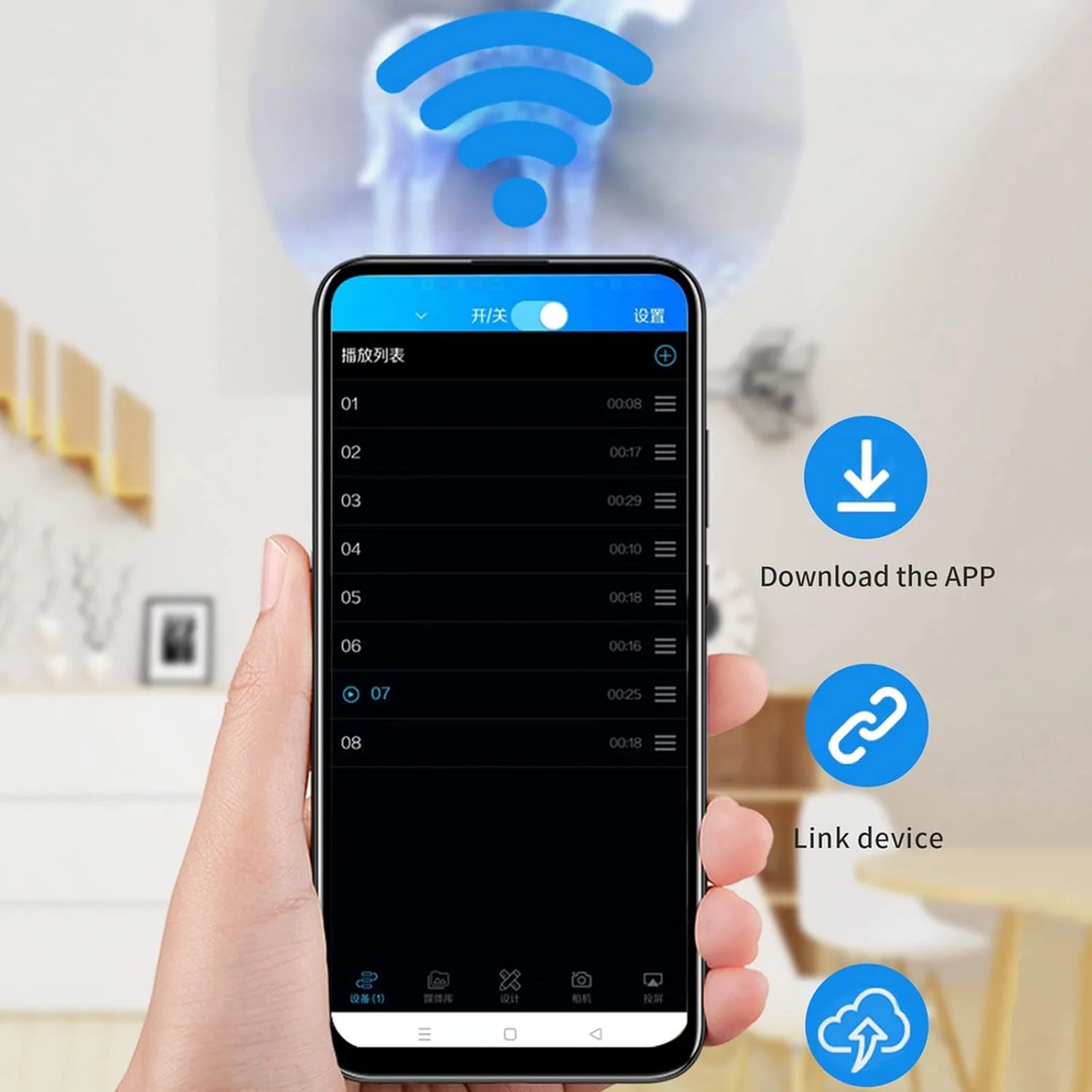 پروژکتور فن هولوگرافیک سه بعدی STMKB با وای فای و رزولوشن 2000 * 720، ارائه جلوه بصری سه بعدی HD با چشم غیر مسلح برای کریسمس، فروشگاه ها، بارها، کازینوها، ایجاد جذابیت برای محصولات یا رویدادهای شما