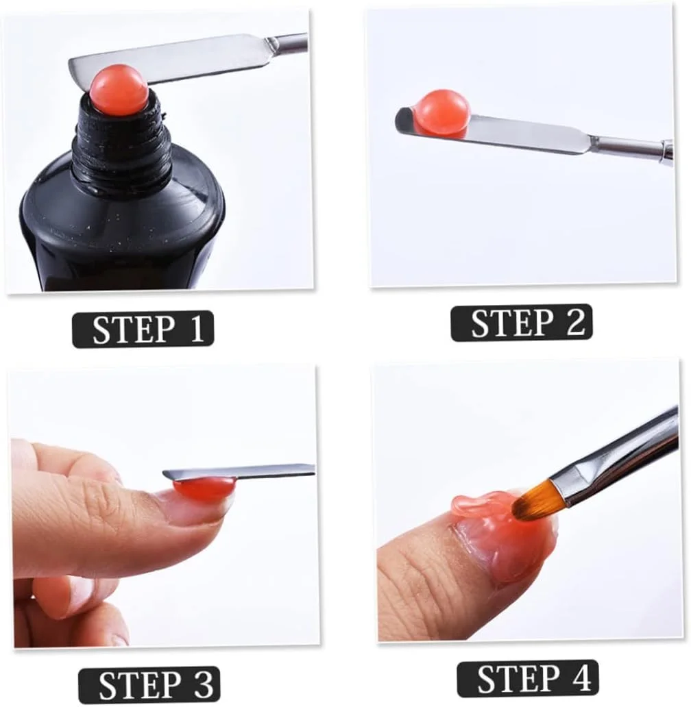 قلم طراحی ناخن دو طرفه، قلم رنگ آمیزی چسب، ابزار شکل دهی اسلایس، برس اکستنشن سریع برای برس طراحی ناخن