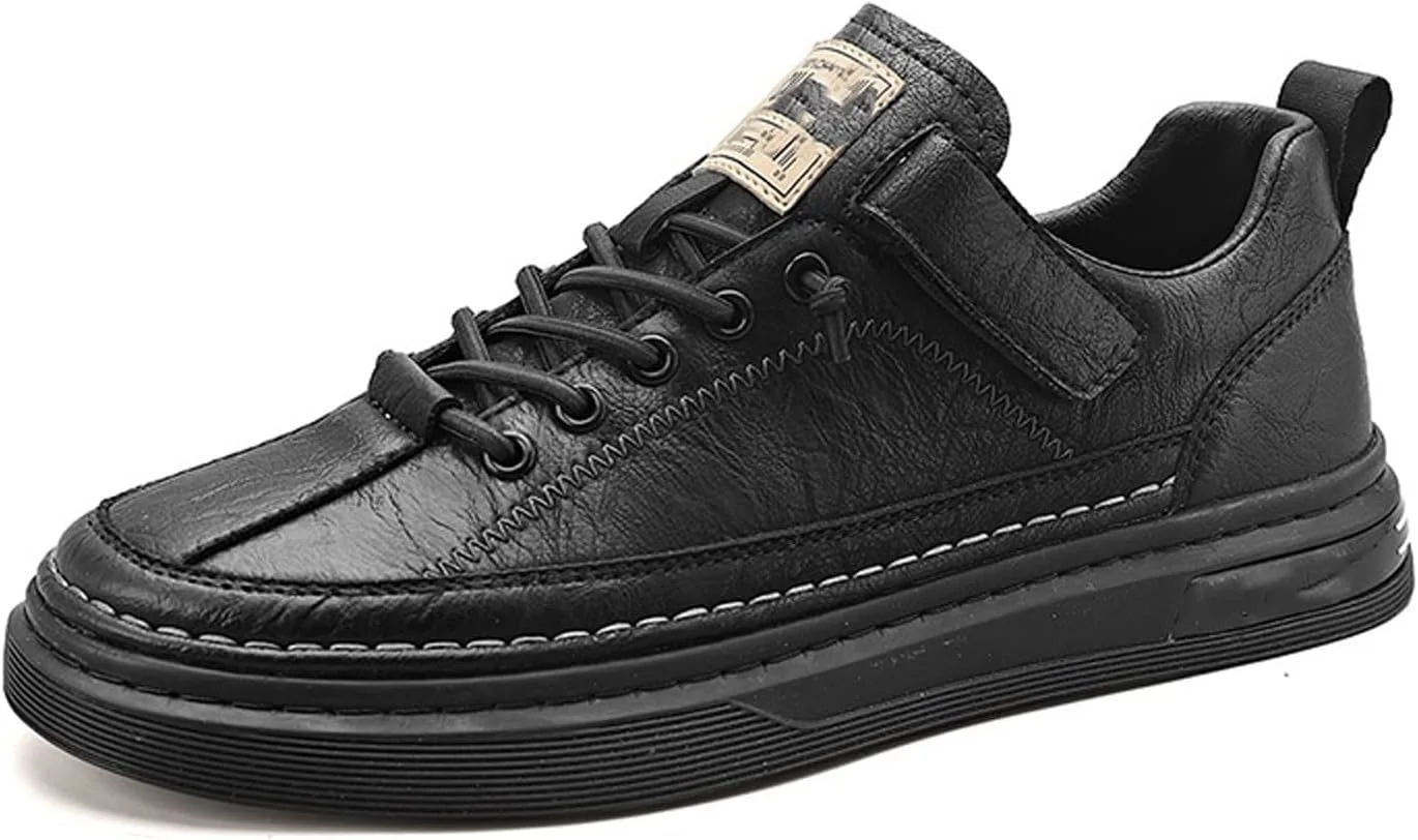 کفش‌های روزمره مردانه BUYUP، کفش‌های کتانی مردانه بند دار، کفش‌های ورزشی دویدن مردانه، کفش‌های تخت کلاسیک چرمی برای مردان (رنگ: Hortel، سایز: 43)