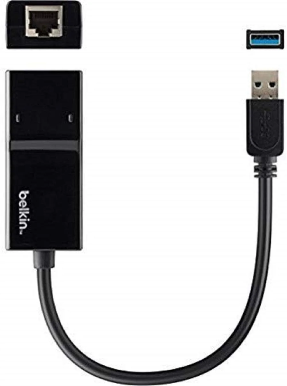 آداپتور شبکه اترنت گیگابیتی USB 3.0 بلکین مدل B2B048 (سازگار با نینتندو سوییچ)، مشکی