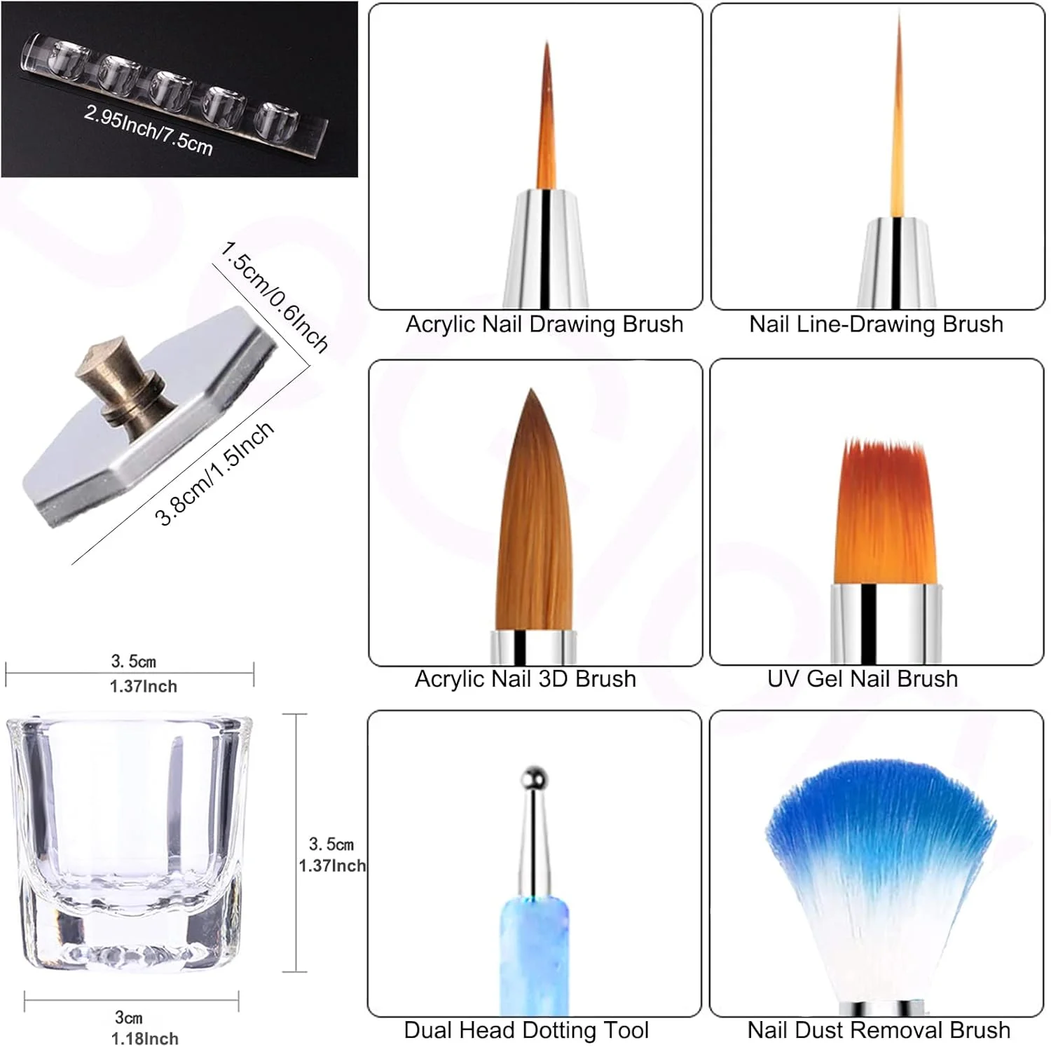 مجموعه 24 عددی قلم موی طراحی ناخن اکریلیک RedBee، مناسب برای استفاده از ژل UV، قلم نقطه گذاری، قلم موی سه بعدی برای پودر اکریلیک، کیت حرفه ای کاشت ناخن اکریلیک (آبی) مجموعه 24 عددی قلم موی طراحی ناخن اکریلیک RedBee، مناسب برای استفاده از ژل UV، قلم نقطه گذاری، قلم موی سه بعدی برای پودر اکریلیک، کیت حرفه ای کاشت ناخن اکریلیک (آبی)