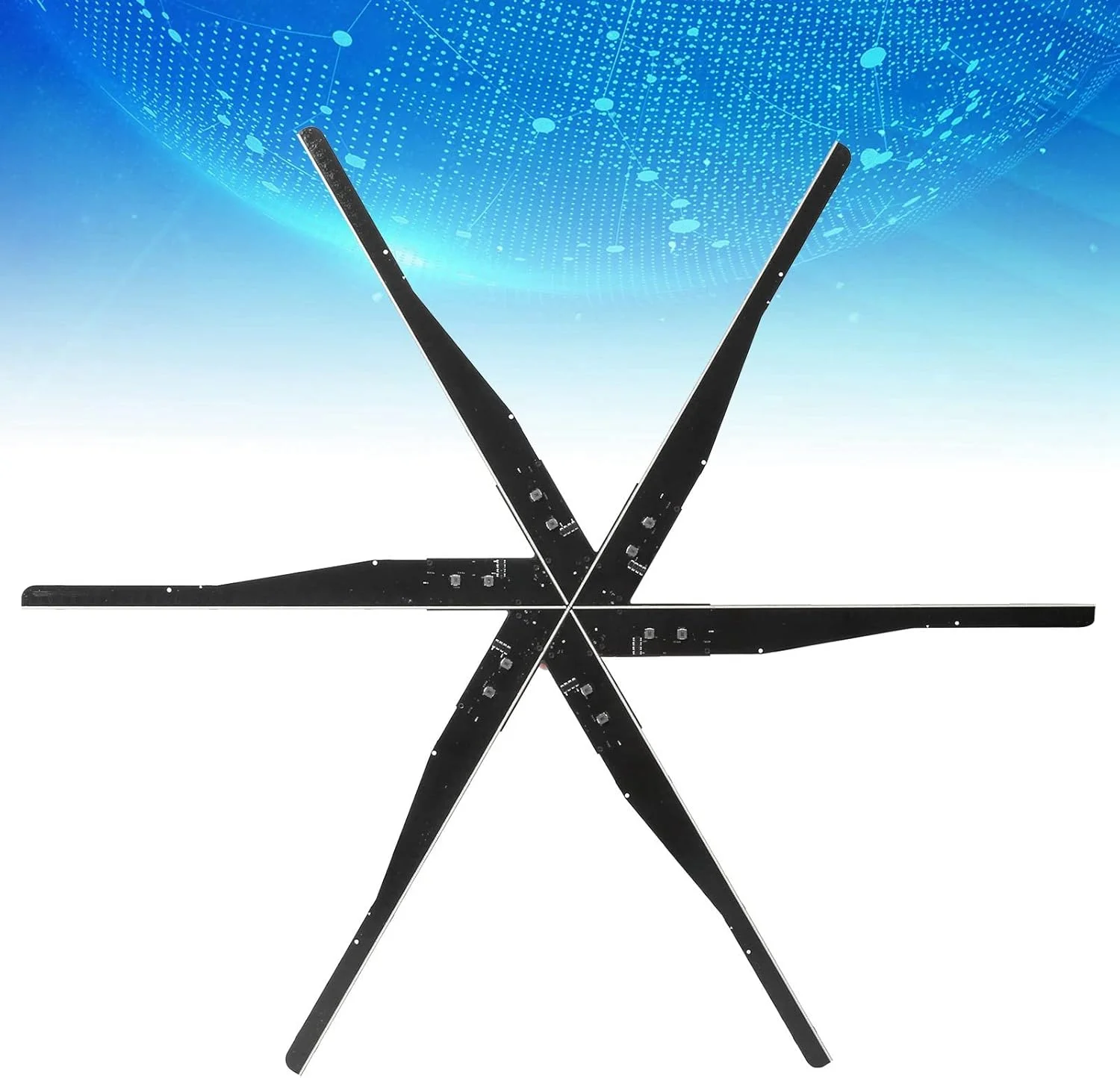 دستگاه تبلیغاتی پروژکتور هولوگرافیک سه بعدی با وضوح بالا Bewinner، فن 6 پره، مدل Z9H، 85 سانتی متر، 100-240 ولت (دوشاخه UK)