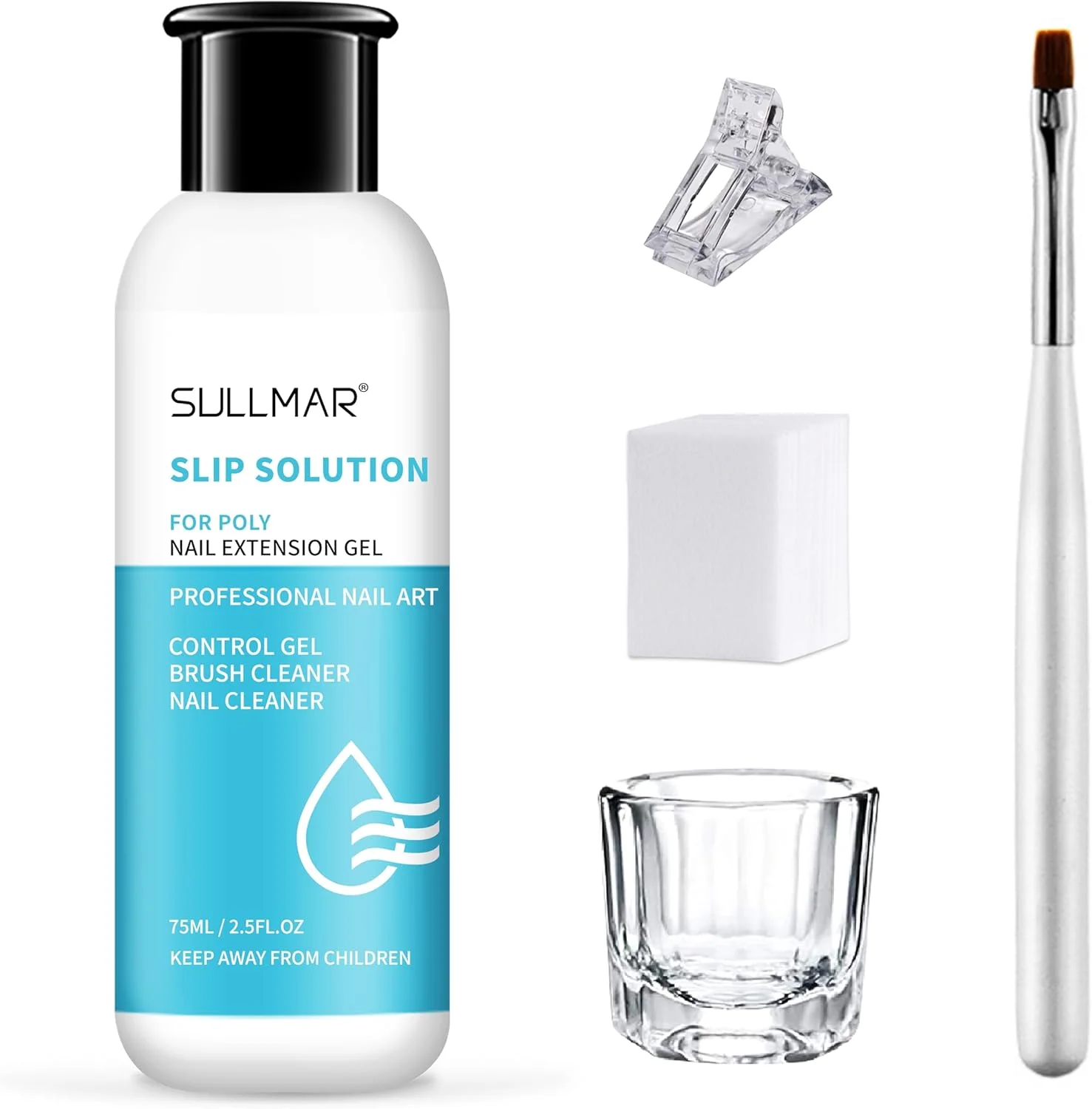 محلول لغزنده ناخن SULLMAR، محلول لغزنده پلی ژل ناخن، مایع محلول لغزنده ژل پلی اکستنشن ناخن، مایع محلول لغزنده ژل پلی ناخن (75 میلی لیتر/2.5FL.OZ) محلول لغزنده ناخن SULLMAR، محلول لغزنده پلی ژل ناخن، مایع محلول لغزنده ژل پلی اکستنشن ناخن، مایع محلول لغزنده ژل پلی ناخن (75 میلی لیتر/2.5FL.OZ)