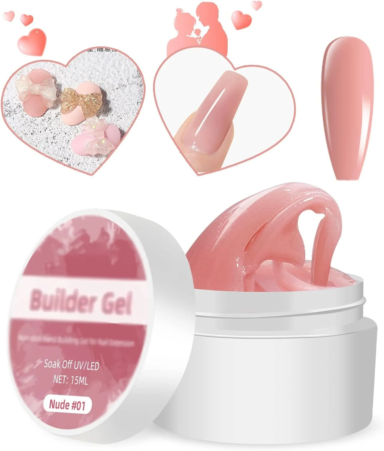 ژل بیلدر جامد برای ناخن، ژل مجسمه سازی ناخن MAKINGTEC، ژل بیلدر جامد غیر چسبنده، ژل سخت افزاری ارتقا یافته برای اکستنشن ناخن، ژل مجسمه سازی سه بعدی برای طراحی ناخن سالن آرایش ناخن (رنگ برهنه) ژل بیلدر جامد برای ناخن، ژل مجسمه سازی ناخن MAKINGTEC، ژل بیلدر جامد غیر چسبنده، ژل سخت افزاری ارتقا یافته برای اکستنشن ناخن، ژل مجسمه سازی سه بعدی برای طراحی ناخن سالن آرایش ناخن (رنگ برهنه)