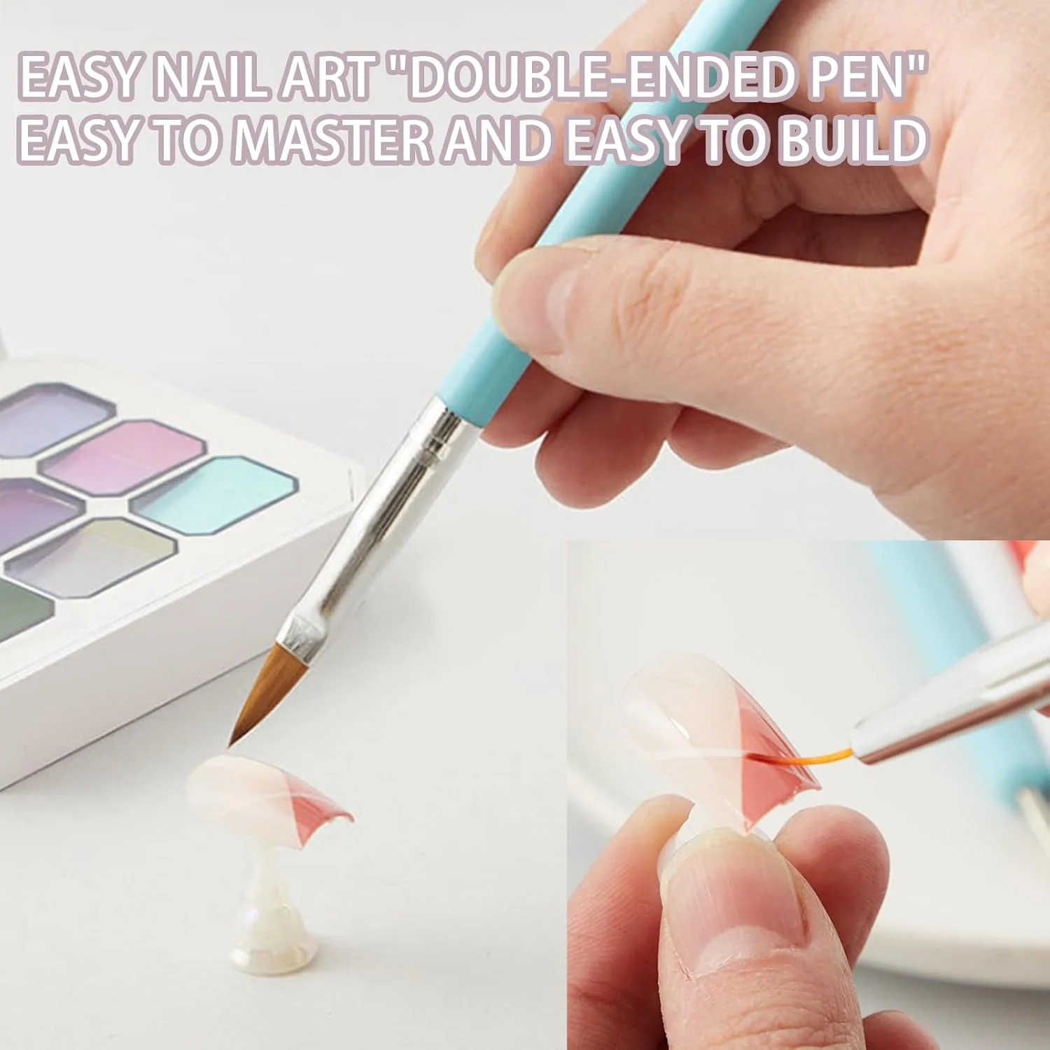 ست قلم طراحی ناخن دو طرفه SSKHE، ۷ تکه، قلم نقطه گذاری ناخن، ابزارهای طراحی و نقاشی برای ژل اکستنشن ناخن و طرح های ناخن DIY ست قلم طراحی ناخن دو طرفه SSKHE، ۷ تکه، قلم نقطه گذاری ناخن، ابزارهای طراحی و نقاشی برای ژل اکستنشن ناخن و طرح های ناخن DIY