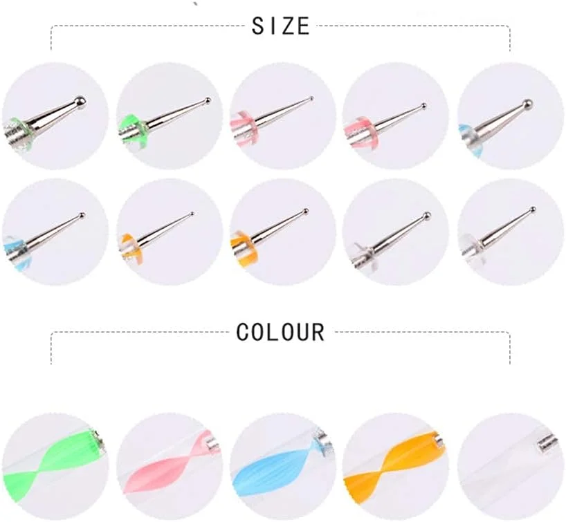 قلم طراحی ناخن شیدارا، ابزار طراحی نقطه ای، مناسب طراحی و مانیکور ناخن | چند رنگ | قلم طراحی ناخن شیدارا، ابزار طراحی نقطه ای، مناسب طراحی و مانیکور ناخن | چند رنگ |