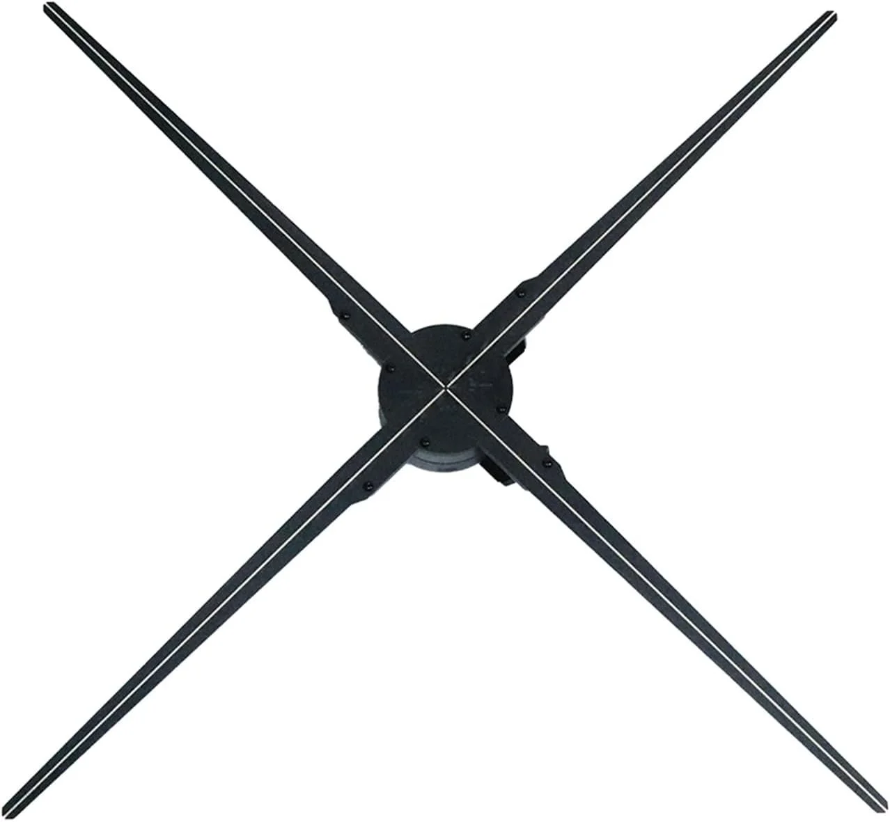 فن ال ای دی سه بعدی هولوگرام تبلیغاتی داخلی NDYJFLB با چهار پره، ابعاد 1440 * 1440، طول 1 متر (100 سانتی متر) با قابلیت کنترل از طریق اپلیکیشن Wifi