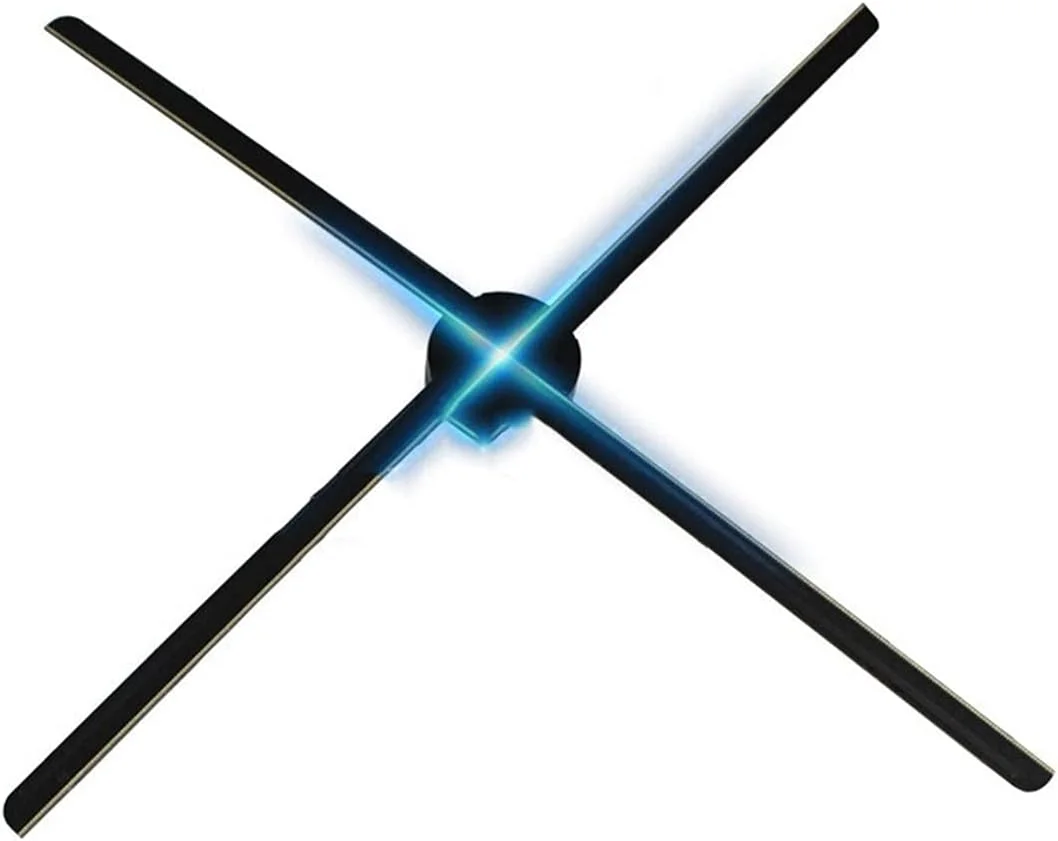 فن هولوگرافیک REHOOF با 638 ال‌ای‌دی، وای‌فای، 55 سانتی‌متر، پروژکتور هولوگرافیک سه بعدی، پخش کننده هولوگرام، فن نمایشگر ال‌ای‌دی، نور تبلیغاتی، کنترل با اپلیکیشن، لوگو، پروژکتور هولوگرافیک هالووین