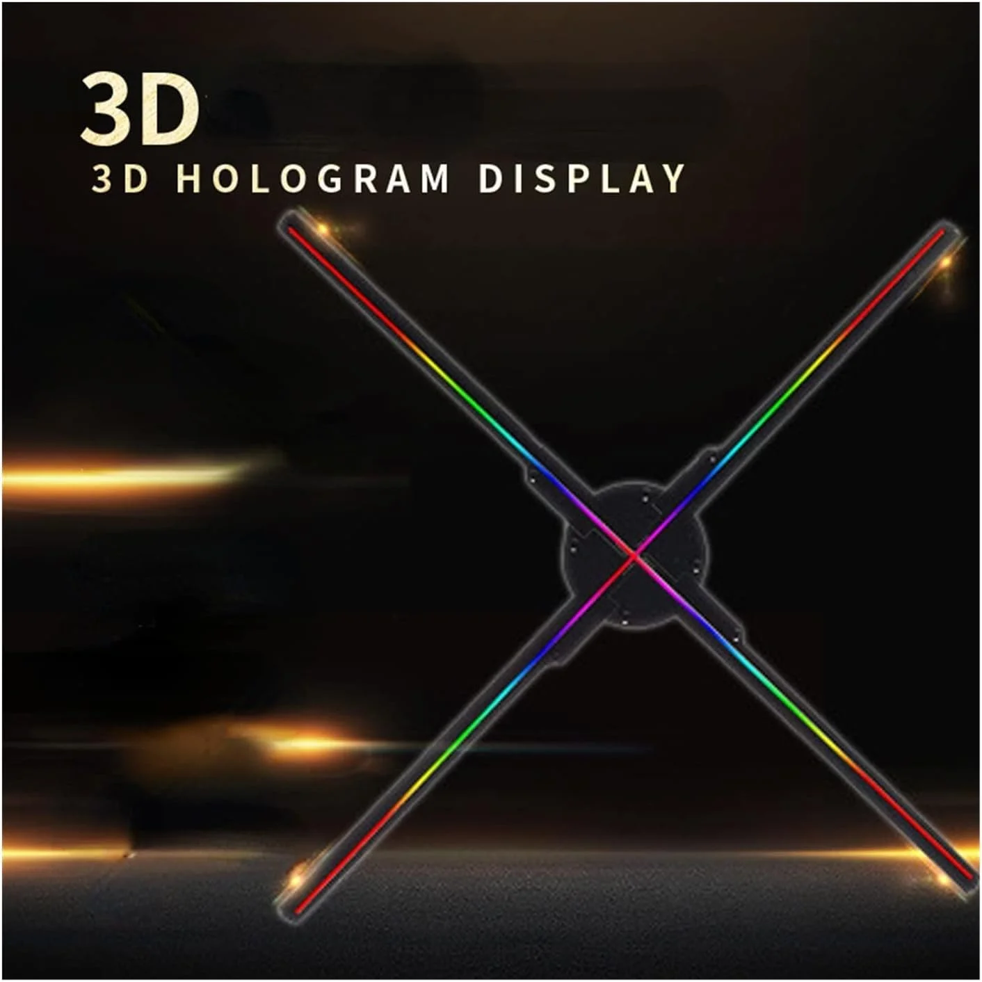 فن هولوگرام سه بعدی RIMOAL، 39.37 اینچ، پروژکتور هولوگرام فن سه بعدی، نور تبلیغاتی نمایشگر سه بعدی، کنترل آسان، هنر شناور تزئینی هولوگرافیک برای نمایشگاه ها، مغازه ها، بارها