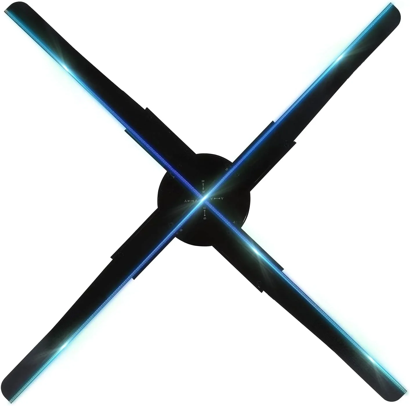 فن هولوگرام سه بعدی 45 سانتی متری، پروژکتور هولوگرام وای فای سه بعدی، فن ال ای دی، دستگاه تبلیغاتی هولوگرافی، لامپ تصویربرداری، پخش کننده هولوگرام از راه دور برای تبلیغات، پروژکتور سه بعدی هولوگرافی