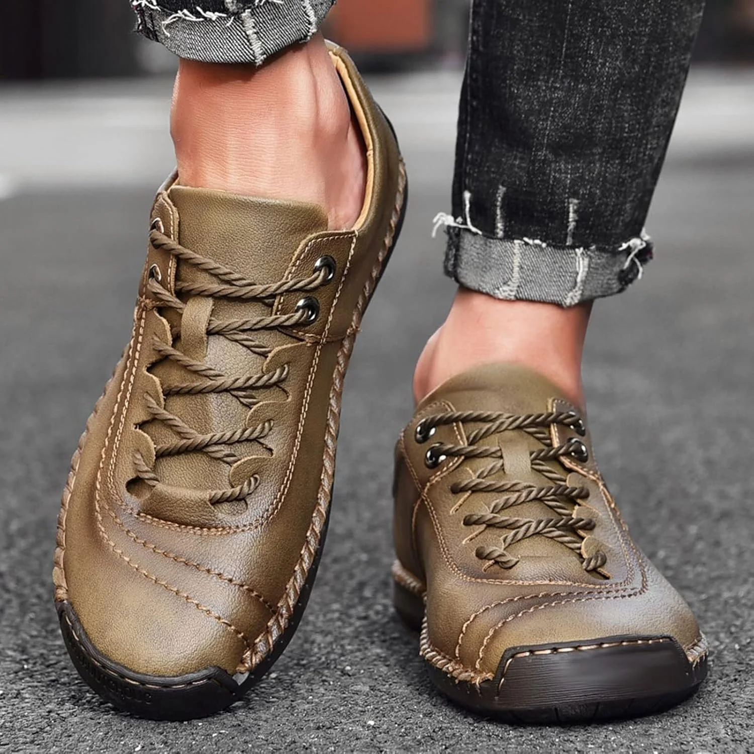 کفش های رسمی مردانه CHIPEL، کفش های کتانی چرمی رترو با رویه کوتاه، کفش های کتانی مردانه راحت و تنفسی، کفش های مردانه مد روز کفش های رسمی مردانه CHIPEL، کفش های کتانی چرمی رترو با رویه کوتاه، کفش های کتانی مردانه راحت و تنفسی، کفش های مردانه مد روز