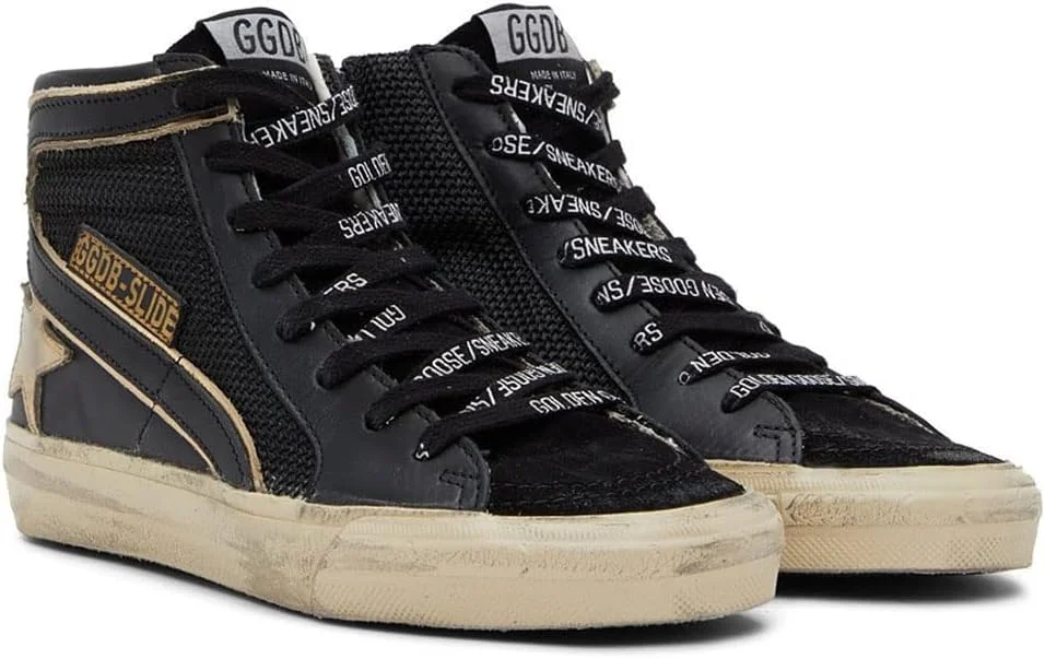 کفشهای ورزشی لاستیکی ضد لغزش گلدن گوس، مدل کلاسیک و ترندی، ساق بلند و تخت، مناسب آقایان کفشهای ورزشی لاستیکی ضد لغزش گلدن گوس، مدل کلاسیک و ترندی، ساق بلند و تخت، مناسب آقایان