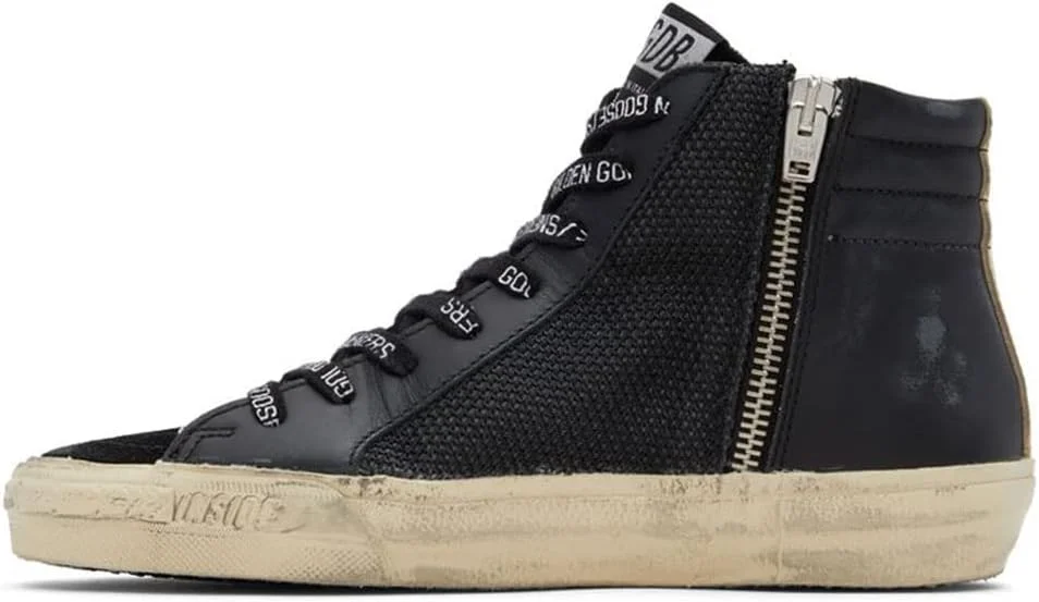 کفشهای ورزشی لاستیکی ضد لغزش گلدن گوس، مدل کلاسیک و ترندی، ساق بلند و تخت، مناسب آقایان کفشهای ورزشی لاستیکی ضد لغزش گلدن گوس، مدل کلاسیک و ترندی، ساق بلند و تخت، مناسب آقایان