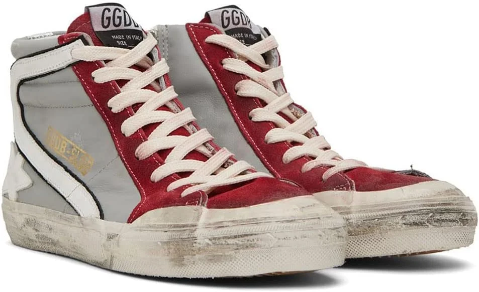 کفشهای ورزشی لاستیکی راحت کلاسیک گلدن گوس، کتانیهای ساق بلند نرم، کفشهای کتانی مردانه مد روز کفشهای ورزشی لاستیکی راحت کلاسیک گلدن گوس، کتانیهای ساق بلند نرم، کفشهای کتانی مردانه مد روز