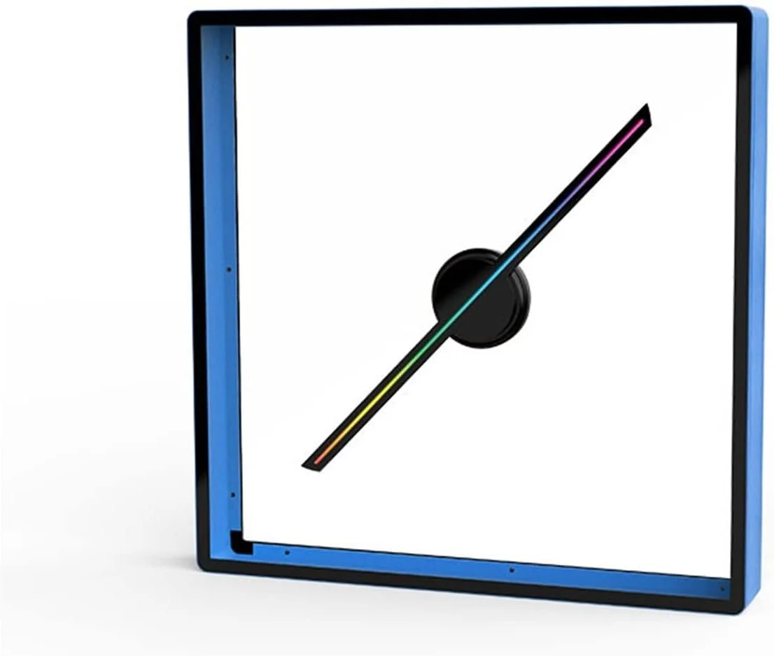 پروژکتور فن هولوگرام سه بعدی، پخش کننده تصویربرداری هولوگرافی با چشم غیر مسلح، نمایشگر تبلیغاتی از راه دور، برای نمایش تبلیغات محصولات، مجموعه 45 سانتی متری مشکی