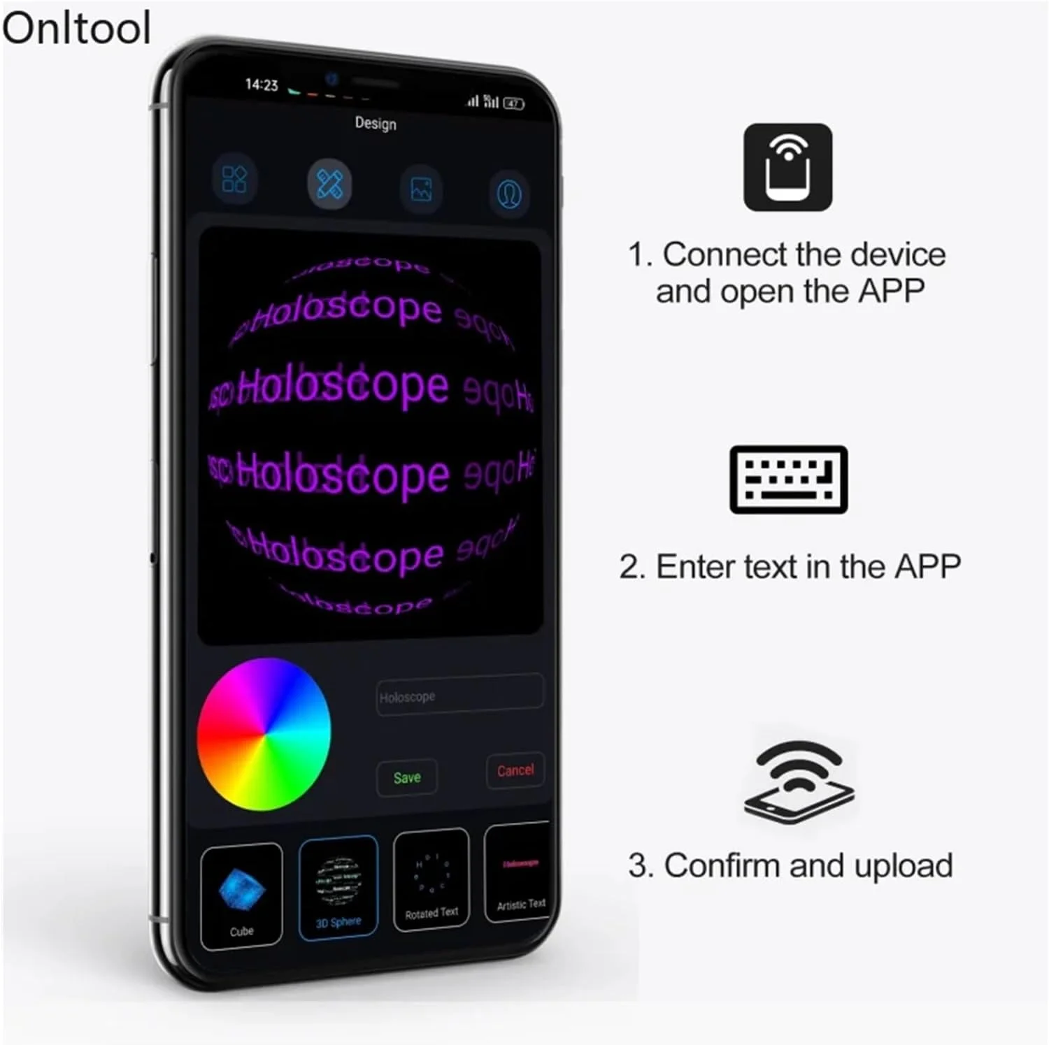پروژکتور هولوگرام فن سه بعدی، نمایشگر تبلیغاتی از راه دور، نمایشگر بدون صفحه، کیفیت بالا، برای تبلیغات نمایشگاه خودرو، مجموعه طلایی P45