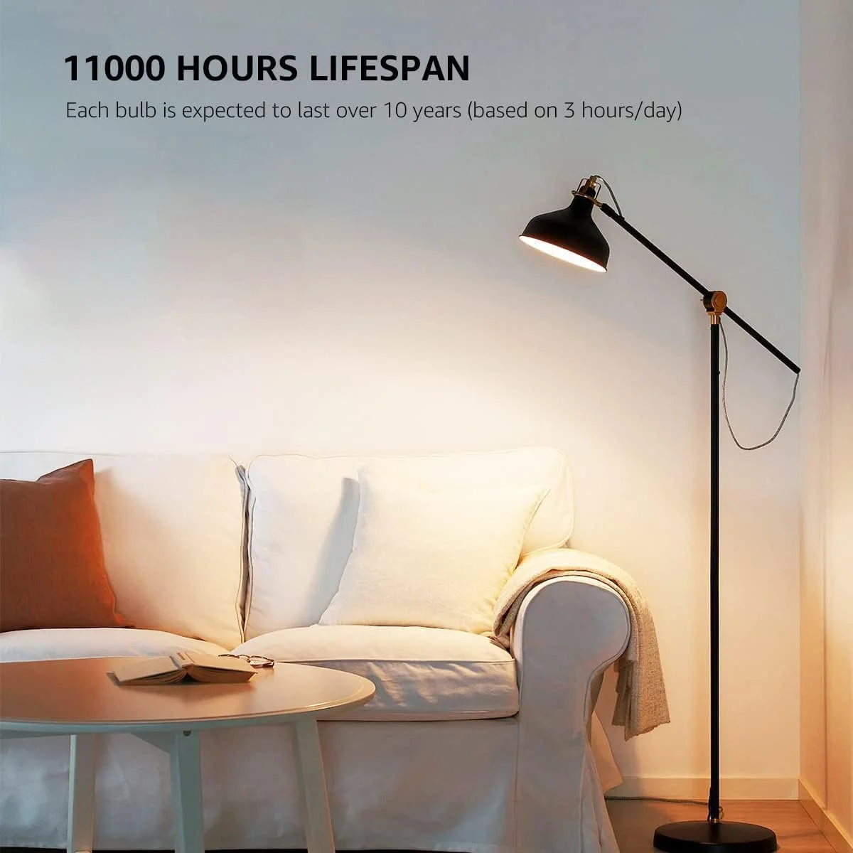 لامپ ال ای دی آزونه معادل 60 وات، 9 وات نور سفید روز 3000K غیر قابل تنظیم، پایه متوسط استاندارد A19 E27، طول عمر 25000 ساعت، 806 لومن، بسته 3 عددی، سفید گرم لامپ ال ای دی آزونه معادل 60 وات، 9 وات نور سفید روز 3000K غیر قابل تنظیم، پایه متوسط استاندارد A19 E27، طول عمر 25000 ساعت، 806 لومن، بسته 3 عددی، سفید گرم