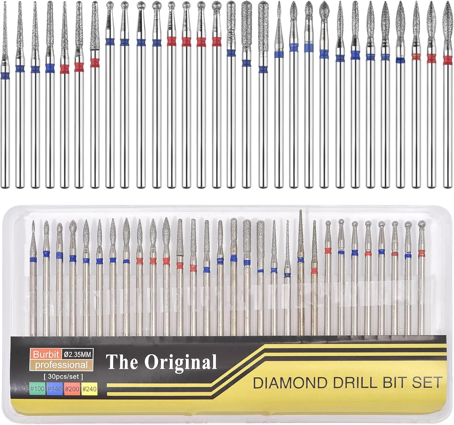 مجموعه ۳۰ عددی سر سوهان ناخن KAZIPOP برای پدیکور و مانیکور، سری های سنگ زنی حرفه ای با سرهای پرداخت، پاک کننده پوست مرده و کوتیکول برای دستگاه سوهان برقی ناخن مجموعه ۳۰ عددی سر سوهان ناخن KAZIPOP برای پدیکور و مانیکور، سری های سنگ زنی حرفه ای با سرهای پرداخت، پاک کننده پوست مرده و کوتیکول برای دستگاه سوهان برقی ناخن