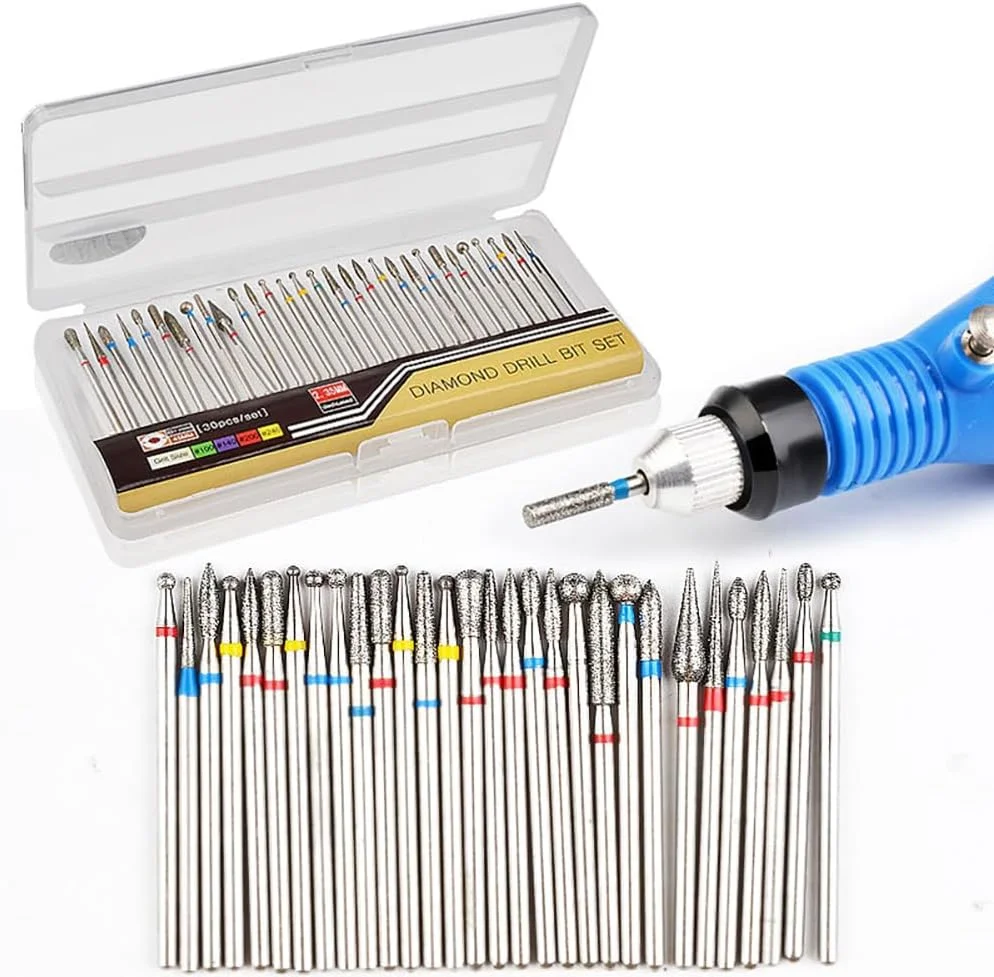 مجموعه 30 عددی سر سوهان ناخن کاربید تنگستن روکش الماس Hongmeru برای سنگ زنی و پولیش چرخشی - مینی سر سوهان با فرز الماسه برای سوهان برقی ناخن، ناخن های ژلی آکریلیک، مانیکور کوتیکول مجموعه 30 عددی سر سوهان ناخن کاربید تنگستن روکش الماس Hongmeru برای سنگ زنی و پولیش چرخشی - مینی سر سوهان با فرز الماسه برای سوهان برقی ناخن، ناخن های ژلی آکریلیک، مانیکور کوتیکول