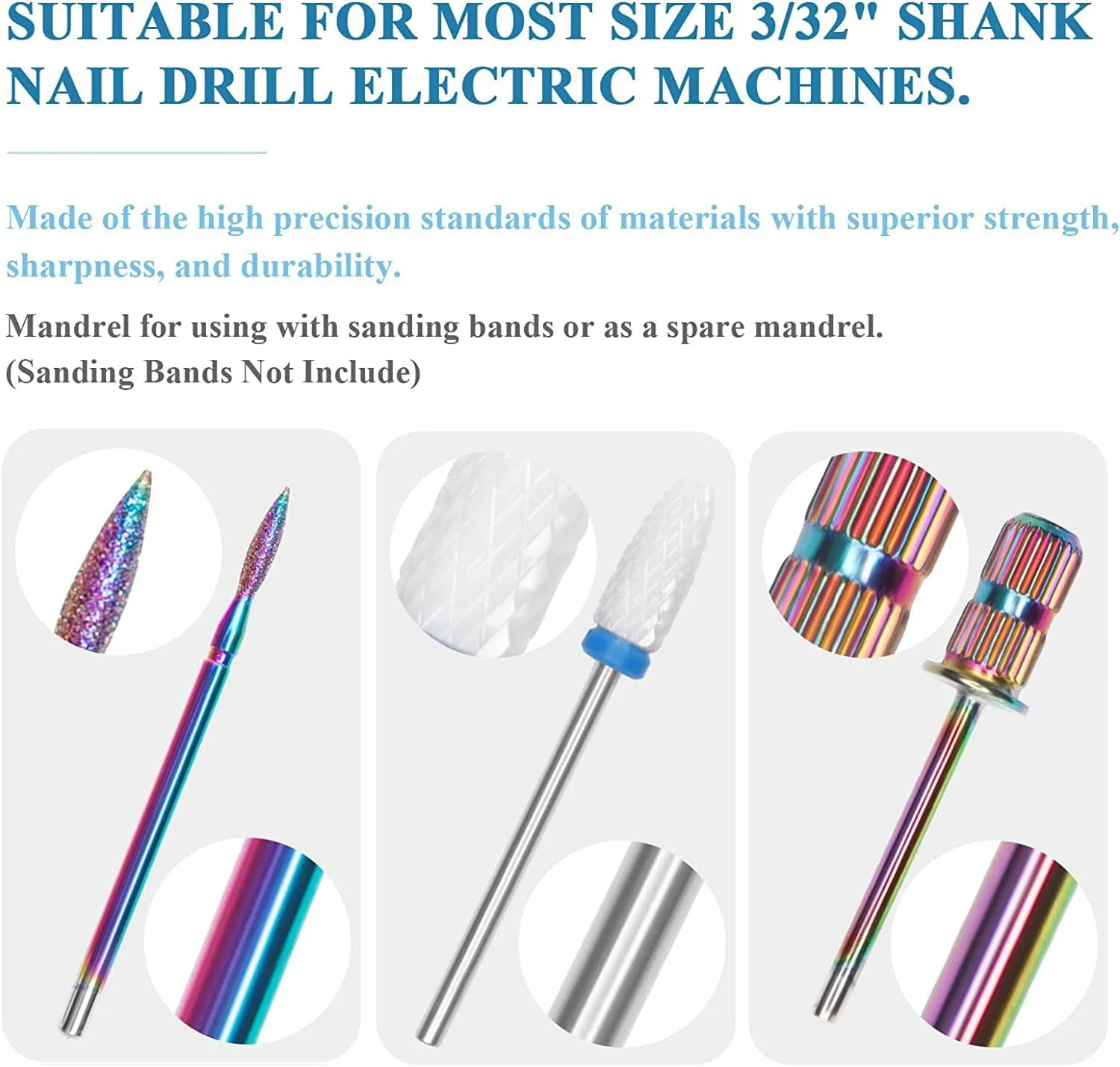 مجموعه 20 عددی سر سوهان ناخن هاتولاو - سوهان برقی الماسه 3/32 اینچی برای پوست و ژل اکریلیک سرامیکی برای مانیکور و پدیکور، سری سنگ زنی ناخن، ابزار طراحی ناخن اکریلیک مجموعه 20 عددی سر سوهان ناخن هاتولاو - سوهان برقی الماسه 3/32 اینچی برای پوست و ژل اکریلیک سرامیکی برای مانیکور و پدیکور، سری سنگ زنی ناخن، ابزار طراحی ناخن اکریلیک