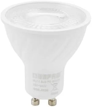 لامپ 7 وات GU10 جیپاس مدل GESL55099 | 560 لومن، سفید گرم 3000 کلوین | لامپ کم مصرف با طول عمر 15000 ساعت | لامپ سقفی ایده آل برای استفاده در خانه و محل کار | سفید