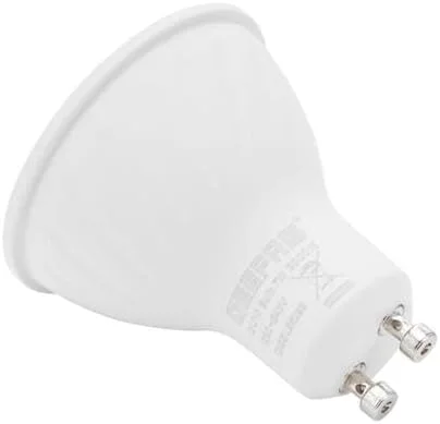 لامپ 7 وات GU10 جیپاس مدل GESL55099 | 560 لومن، سفید گرم 3000 کلوین | لامپ کم مصرف با طول عمر 15000 ساعت | لامپ سقفی ایده آل برای استفاده در خانه و محل کار | سفید