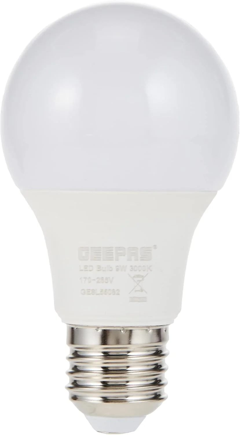 لامپ ال ای دی 9 وات جیپاس - صرفه جویی در انرژی، روشنایی 3000K | ایده آل برای داخل و خارج از خانه | مناسب برای لامپ ها، سالن، غذاخوری، اتاق خواب و موارد دیگر