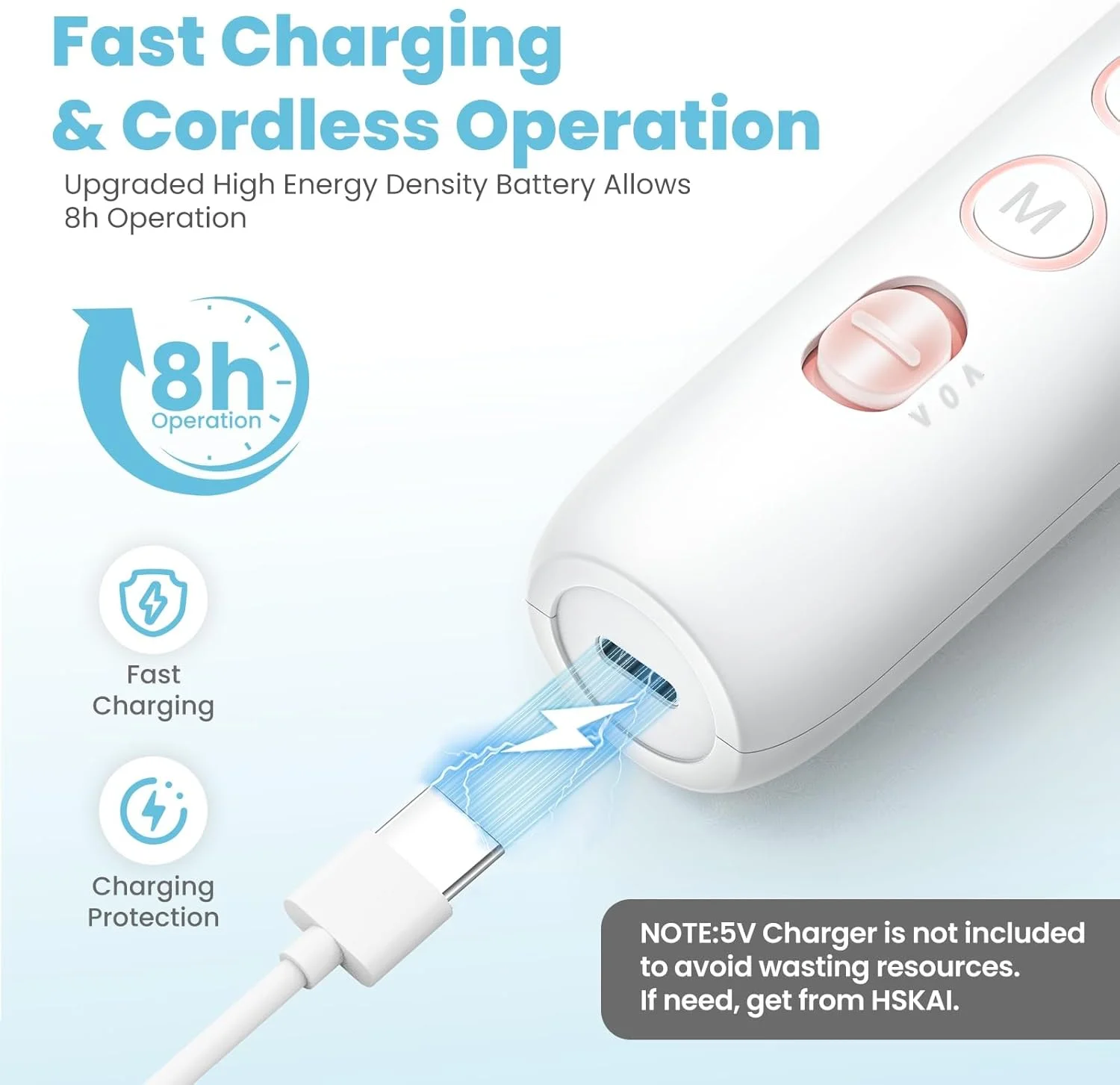 سوهان برقی ناخن: سوهان ناخن قدرتمند HSKAI® 10000 دور در دقیقه با صفحه نمایش LCD، سوهان ناخن ضخیم بی سیم برای ناخن های اکریلیک ژل طبیعی، ابزار چند منظوره مانیکور و پدیکور برای سالن خانگی سوهان برقی ناخن: سوهان ناخن قدرتمند HSKAI® 10000 دور در دقیقه با صفحه نمایش LCD، سوهان ناخن ضخیم بی سیم برای ناخن های اکریلیک ژل طبیعی، ابزار چند منظوره مانیکور و پدیکور برای سالن خانگی