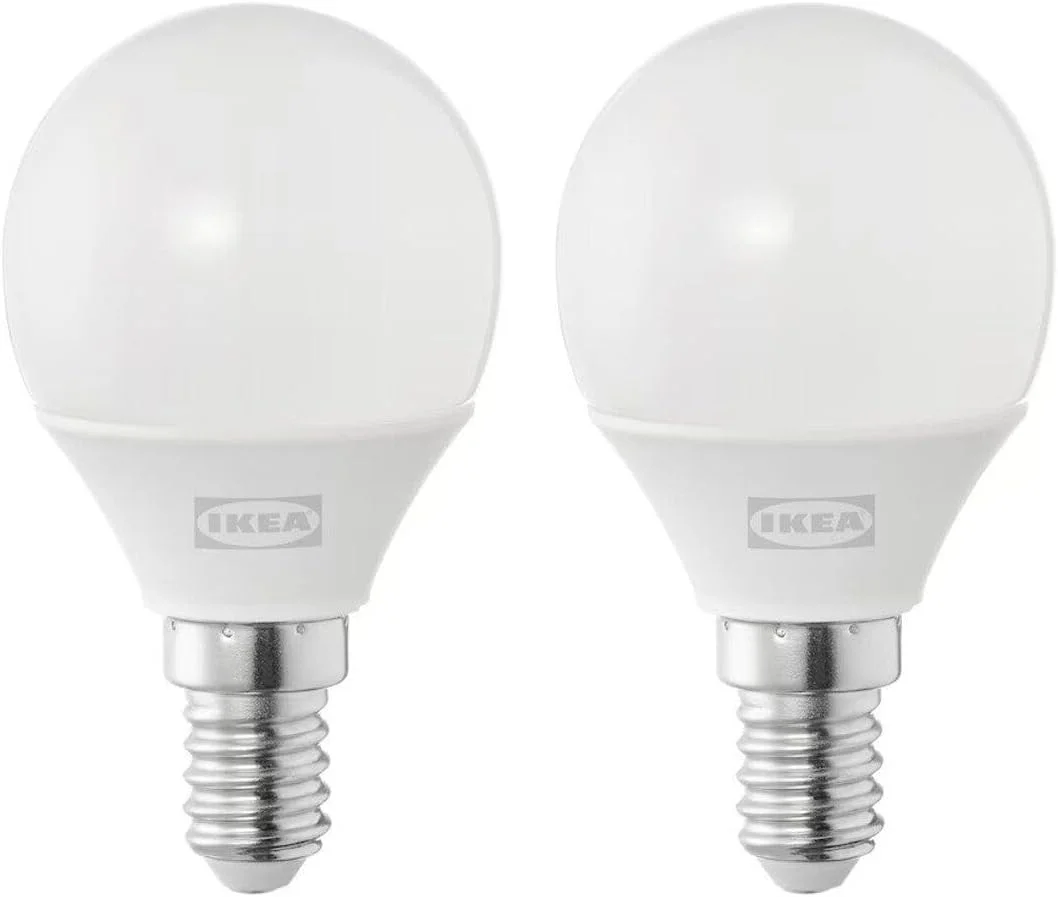 لامپ ال ای دی ایکیا مدل RYET، پایه E14، 200 لومن، کروی سفید اوپال