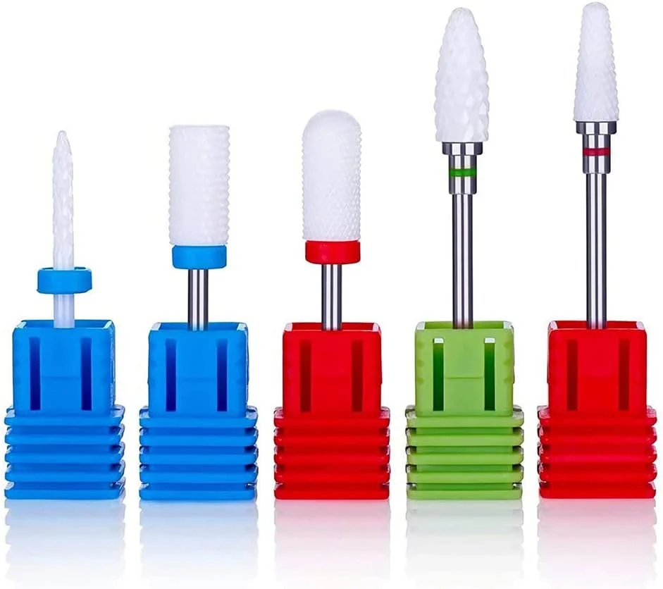 ست 5 عددی سر سوهان ناخن سرامیکی حرفه ای SKEIDO، مناسب برای مانیکور، پدیکور، از بین بردن کوتیکول، ژل و پولیش ناخن ست 5 عددی سر سوهان ناخن سرامیکی حرفه ای SKEIDO، مناسب برای مانیکور، پدیکور، از بین بردن کوتیکول، ژل و پولیش ناخن