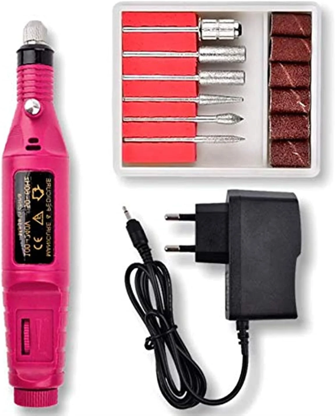 ست سوهان برقی ناخن قابل حمل SKEIDO، ابزار مانیکور پدیکور ناخن، مناسب برای ناخن های اکریلیک ست سوهان برقی ناخن قابل حمل SKEIDO، ابزار مانیکور پدیکور ناخن، مناسب برای ناخن های اکریلیک