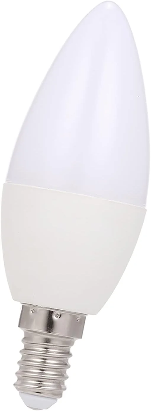 لامپ هوشمند وای فای Morelian RGB+W+C LED شمعی 5 وات E14، نور قابل تنظیم، کنترل از راه دور با اپلیکیشن تلفن SmartLife/Tuya، سازگار با الکسا، گوگل هوم و Tmall Elf برای کنترل صوتی، تک عددی
