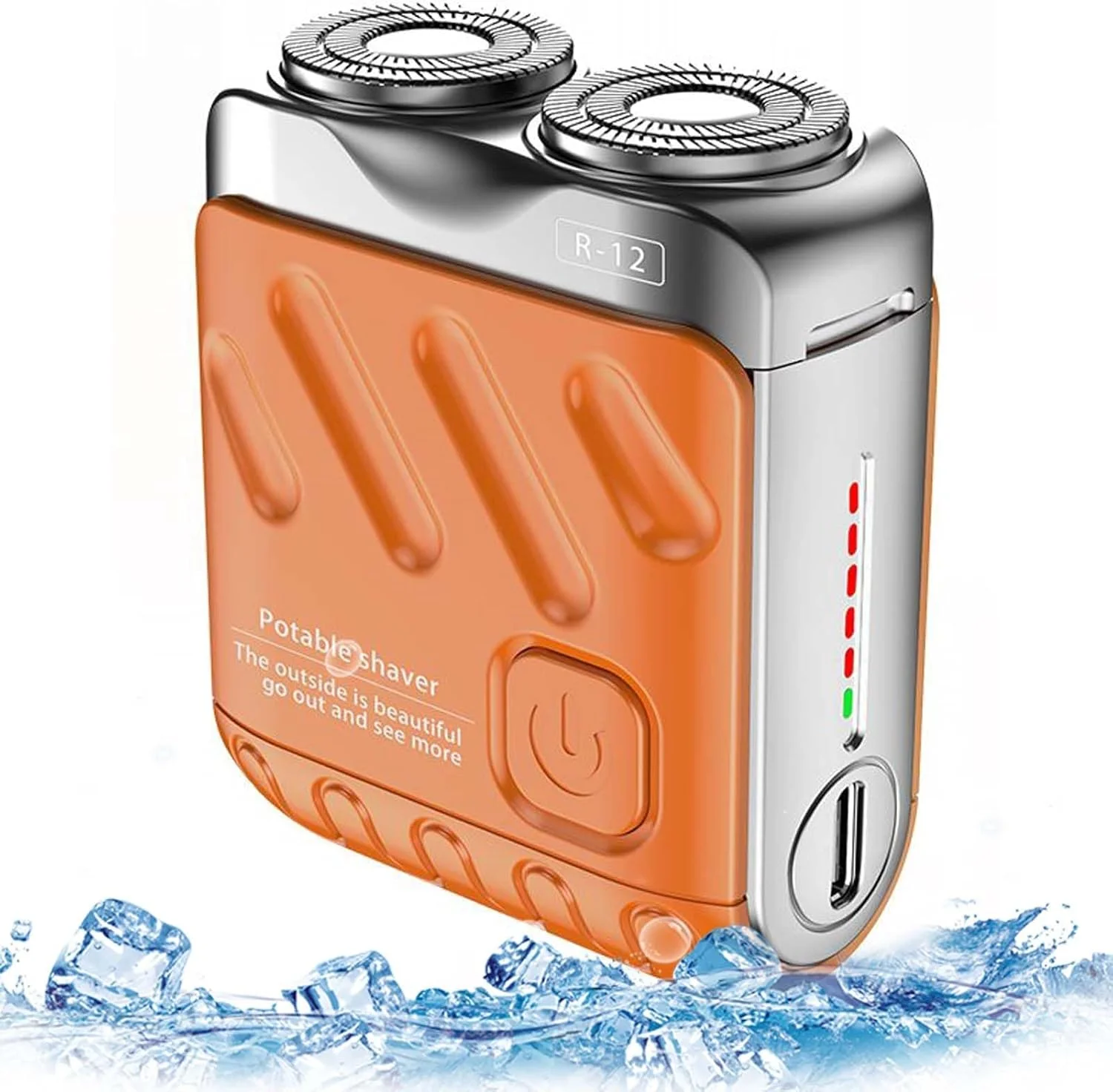 ریش تراش برقی مسافرتی R-12، ریش تراش برقی کوچک، ریش تراش برقی قابل حمل مردانه، ریش تراش برقی ضد آب جیبی، ریش تراش چرخشی شارژی بی سیم برای خانه، دفتر، ماشین، هدیه (نارنجی) ریش تراش برقی مسافرتی R-12، ریش تراش برقی کوچک، ریش تراش برقی قابل حمل مردانه، ریش تراش برقی ضد آب جیبی، ریش تراش چرخشی شارژی بی سیم برای خانه، دفتر، ماشین، هدیه (نارنجی)
