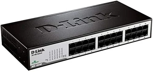 سوئیچ 24 پورت دسکتاپ/رک مونت غیر مدیریتی اترنت سریع دی-لینک (DES-1024D) سوئیچ 24 پورت دسکتاپ/رک مونت غیر مدیریتی اترنت سریع دی-لینک (DES-1024D)