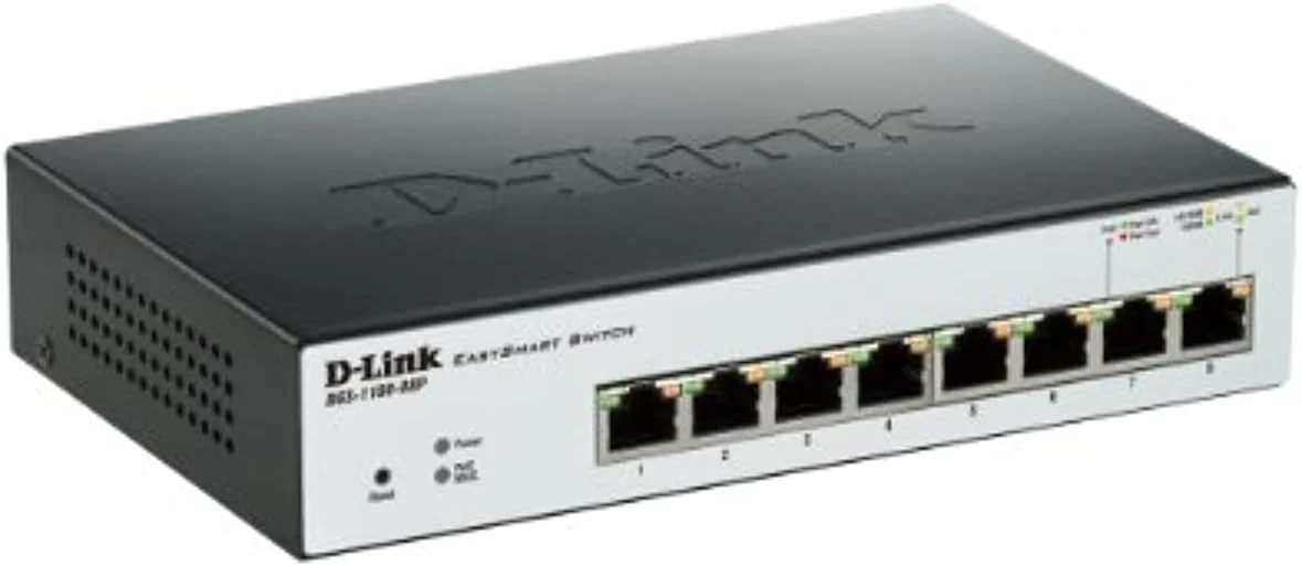 سوئیچ 8 پورت گیگابیتی PoE هوشمند D-Link Easy Smart سوئیچ 8 پورت گیگابیتی PoE هوشمند D-Link Easy Smart