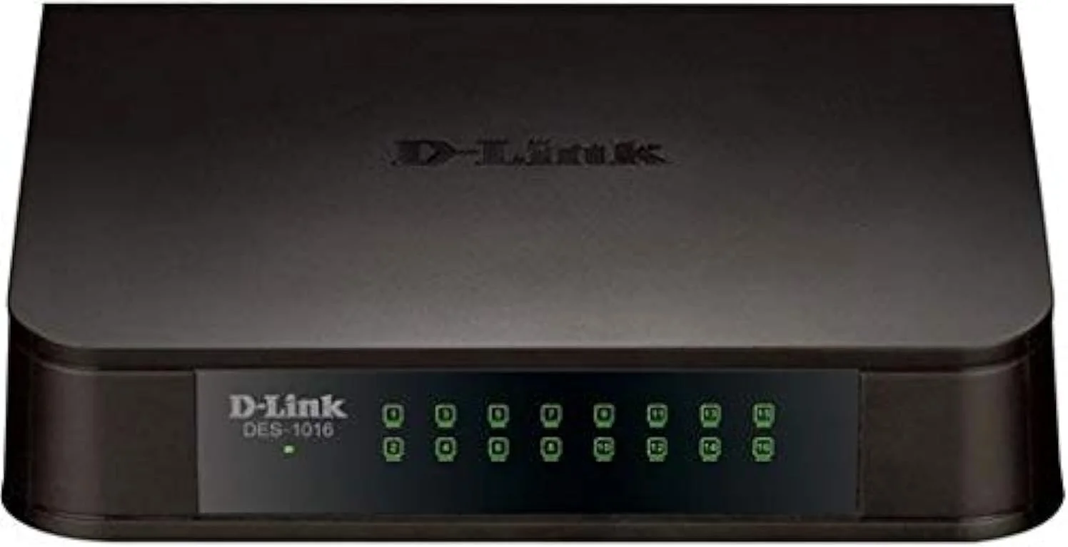 سوییچ 16 پورت فست اترنت دی-لینک، مشکی [DES-1016A/B]
