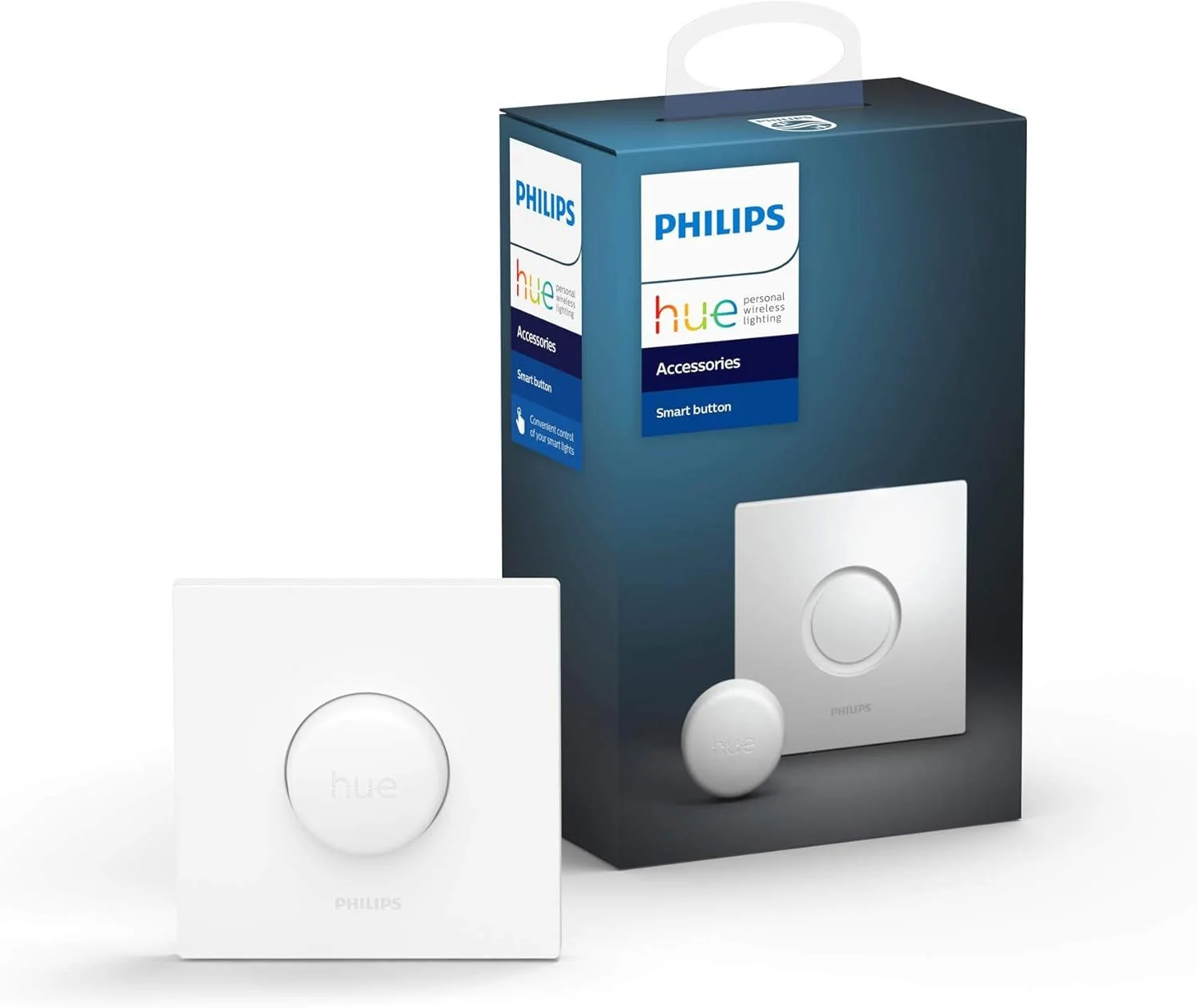 دکمه هوشمند Philips Hue با کنترل بی‌سیم (نصب آسان، مخصوص چراغ‌های Philips Hue)