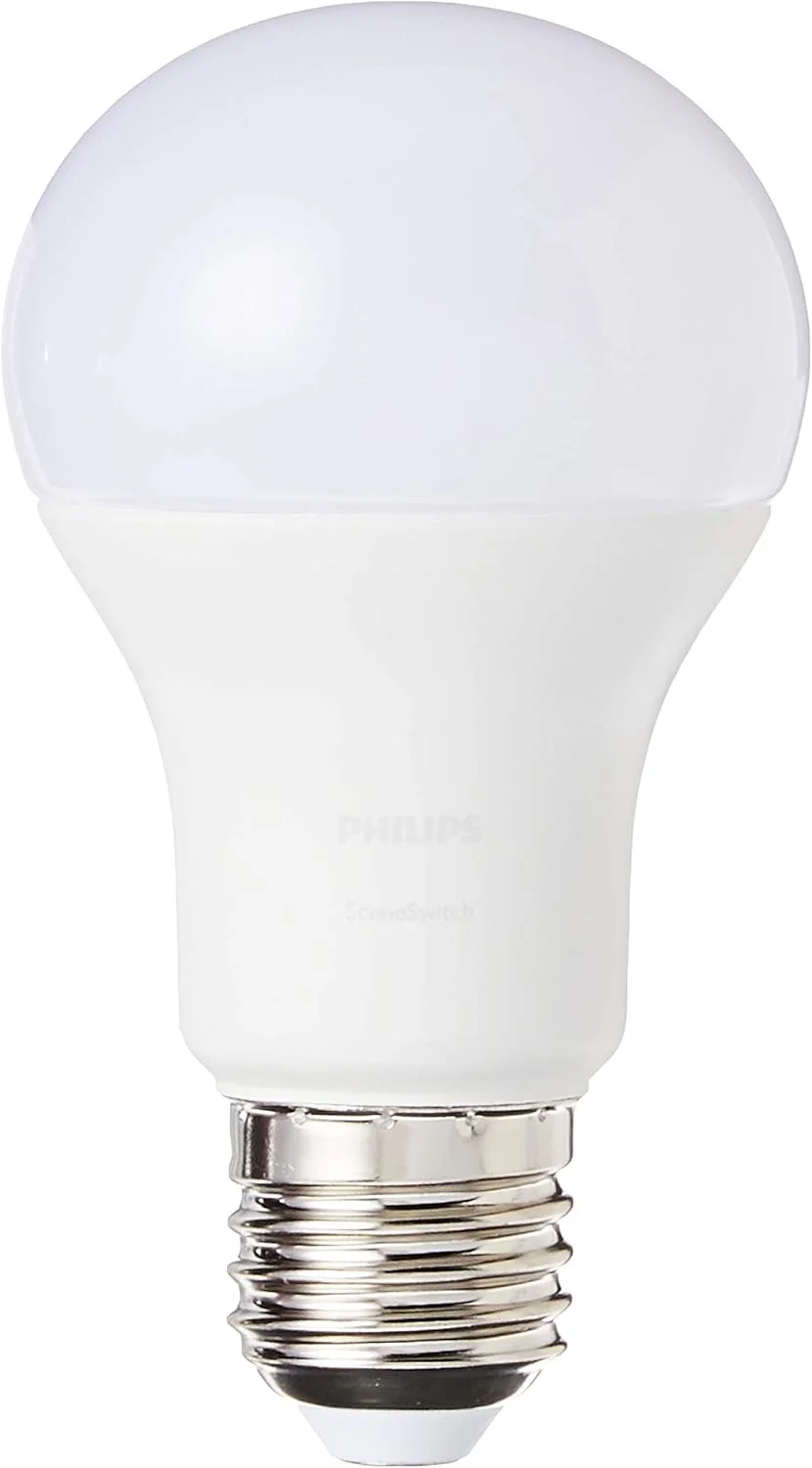 لامپ ال ای دی فیلیپس مدل Sceneswitch A60 3S 7.5-70W پایه E27 3000K، نور سفید گرم