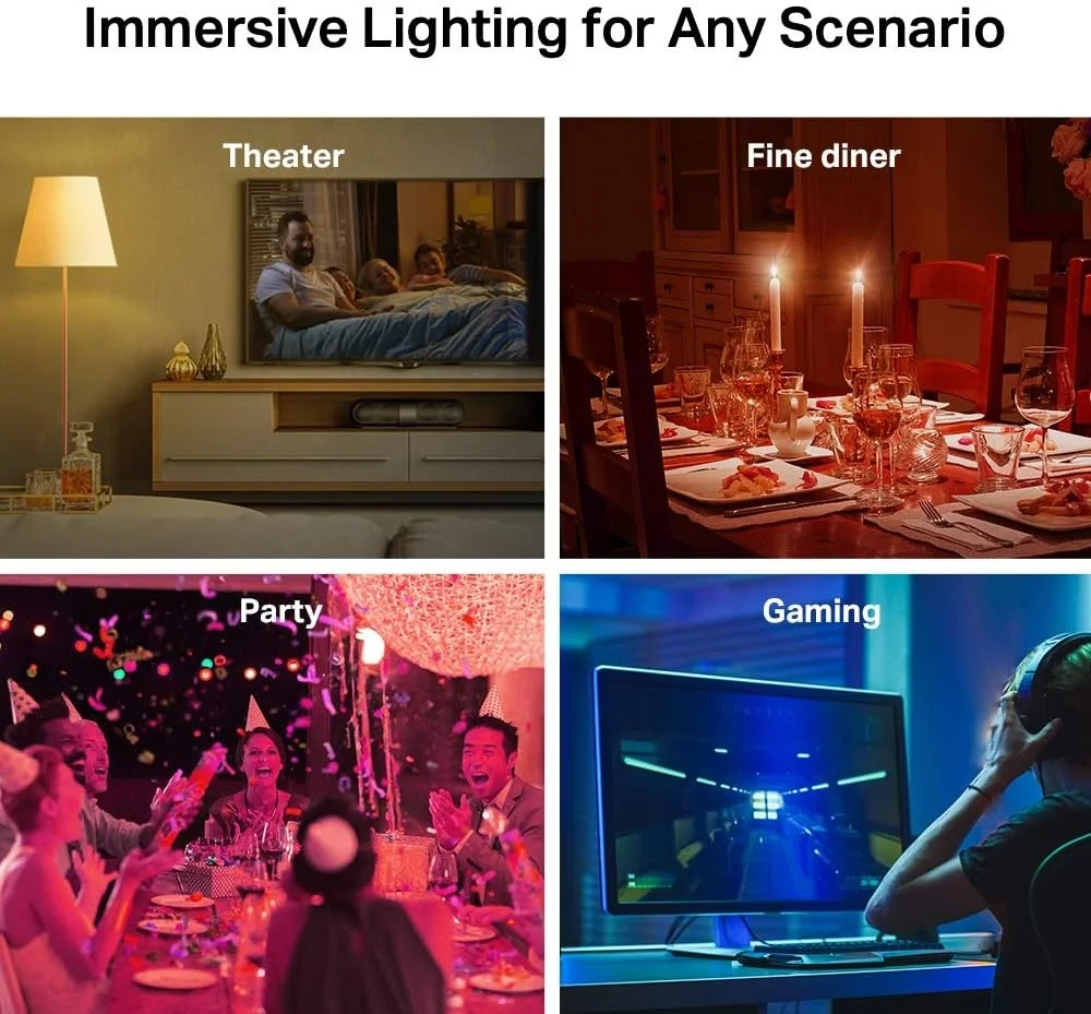 لامپ هوشمند Tapo TP-LINK L530B، چراغ LED هوشمند Wi-Fi، پایه B22، توان 8.7 وات، سازگار با Alexa (Echo و Echo Dot) و Google Home، قابلیت تغییر رنگ، بدون نیاز به هاب، چند رنگ، استاندارد