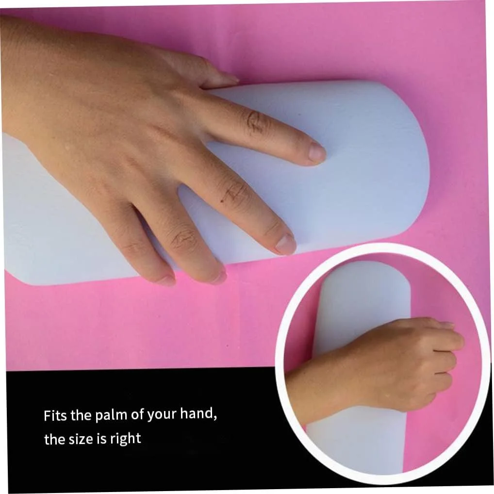 بالشتک زیر دستی ABchat، کوسن زیر دستی طراحی ناخن چرمی نرم، بالشتک مانیکور با اسفنج متراکم سفید بالشتک زیر دستی ABchat، کوسن زیر دستی طراحی ناخن چرمی نرم، بالشتک مانیکور با اسفنج متراکم سفید