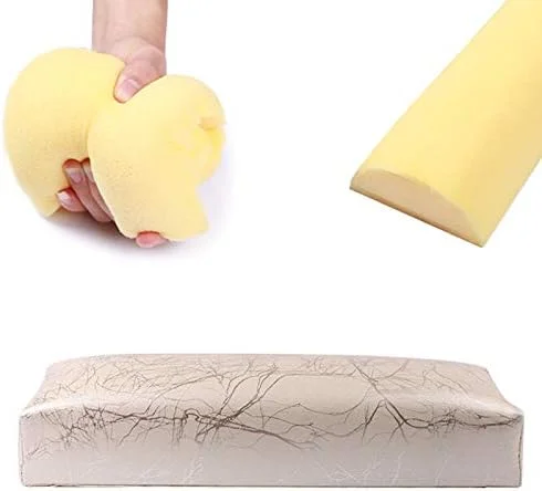 TAINDU Manicure Hand Pillow Rectangle Pu Leather Hand Rest For Nails Cushion Nail Pillow Salon Hand Holder Armrest Rest Manicure Nail Art Accessories Tool Gold (Color : Gold)