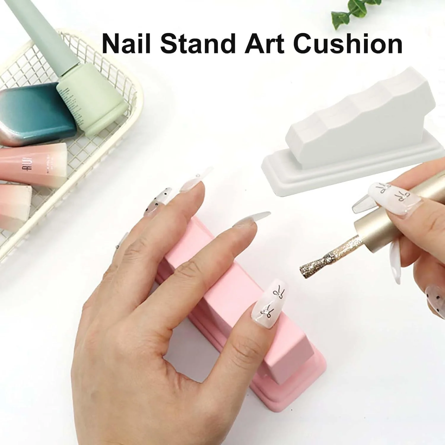 بالشتک استند ناخن با جداکننده انگشت، تکیه گاه دست سیلیکونی برای مانیکور در خانه یا سالن، بالش ناخن ضد لغزش برای طراحی و لاک زدن راحت ناخن (خاکستری) بالشتک استند ناخن با جداکننده انگشت، تکیه گاه دست سیلیکونی برای مانیکور در خانه یا سالن، بالش ناخن ضد لغزش برای طراحی و لاک زدن راحت ناخن (خاکستری)