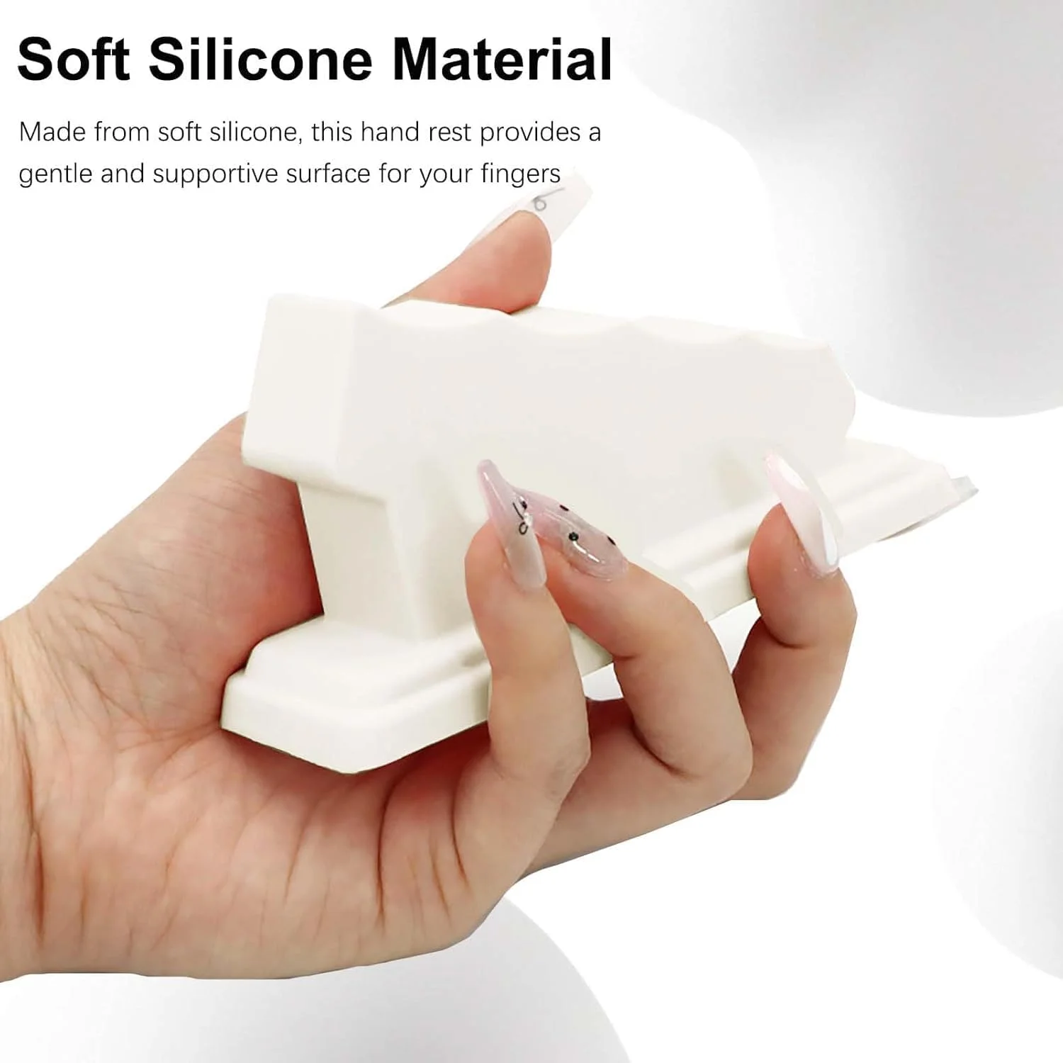 بالشتک استند ناخن با جداکننده انگشت، تکیه گاه دست سیلیکونی برای مانیکور در خانه یا سالن، بالش ناخن ضد لغزش برای طراحی و لاک زدن راحت ناخن (خاکستری) بالشتک استند ناخن با جداکننده انگشت، تکیه گاه دست سیلیکونی برای مانیکور در خانه یا سالن، بالش ناخن ضد لغزش برای طراحی و لاک زدن راحت ناخن (خاکستری)