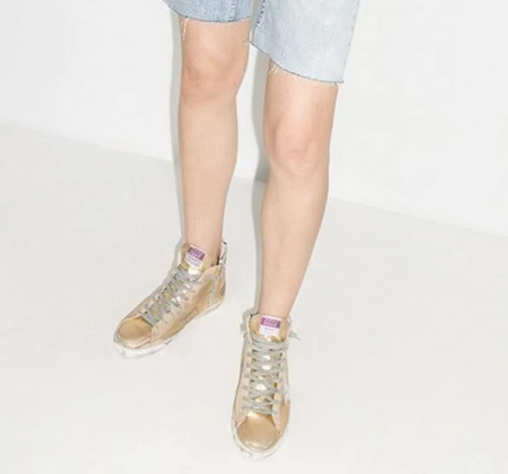 کفش‌های کتانی تخت بندی کلاسیک مردانه گلدن گوس، مناسب استفاده روزمره و با طراحی رترو