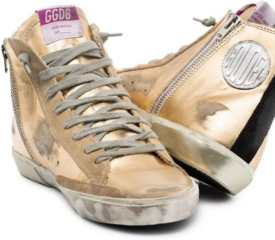 کفش‌های کتانی تخت بندی کلاسیک مردانه گلدن گوس، مناسب استفاده روزمره و با طراحی رترو