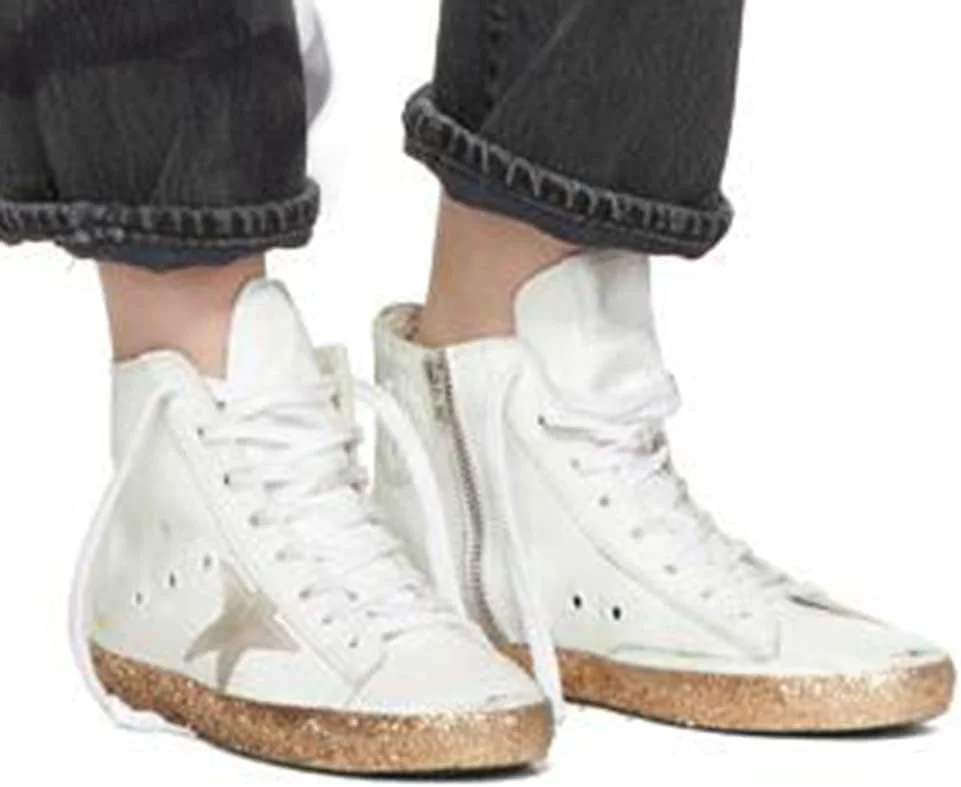 کفش‌های کتانی تخت بندی پسرانه گلدن گوس، سبک رترو و مدرن، مناسب مهمانی، ساق بلند و اسپرت