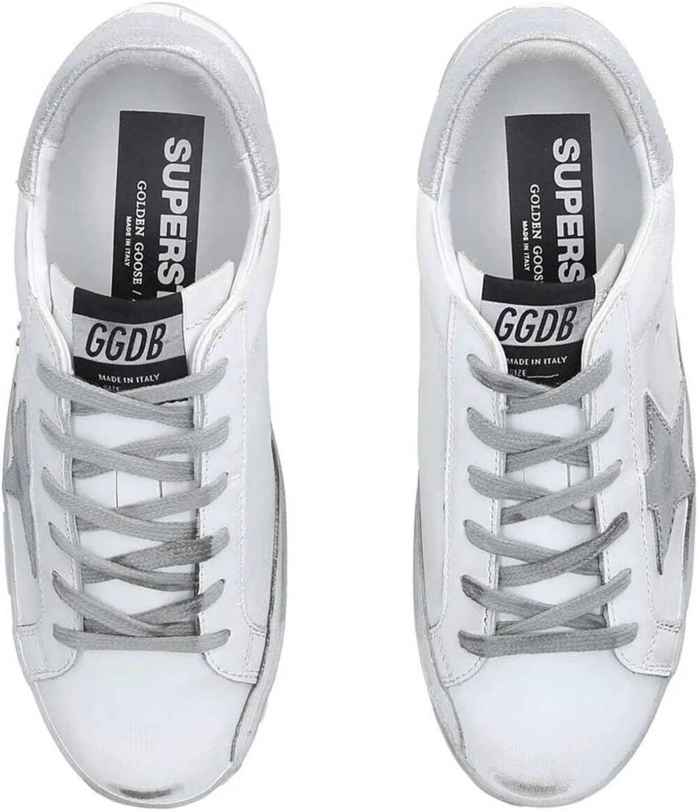 کفشهای کتانی بندی پایین Golden Goose Street Trendy، سفید، مناسب استفاده روزمره و راحت برای مردان کفشهای کتانی بندی پایین Golden Goose Street Trendy، سفید، مناسب استفاده روزمره و راحت برای مردان