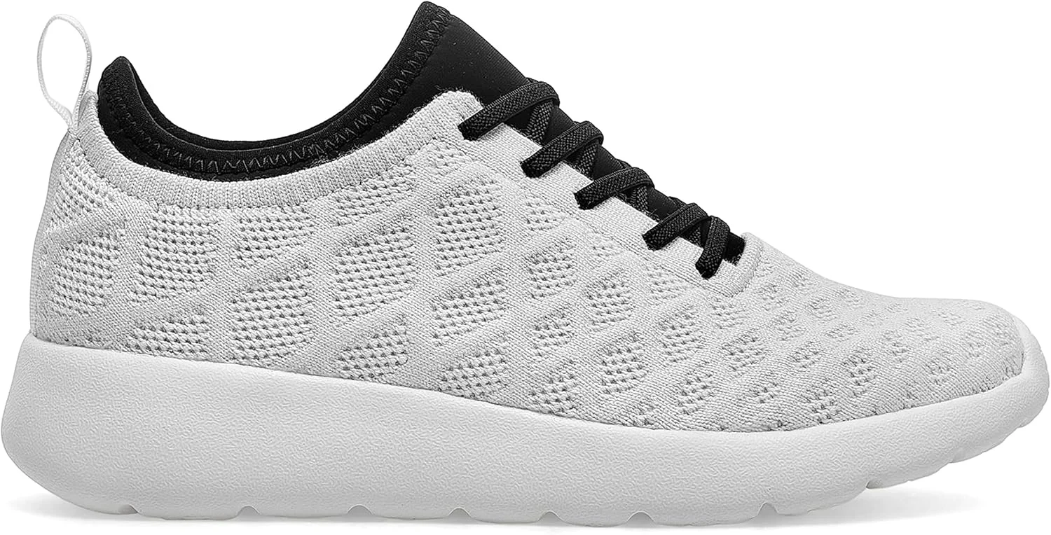 کفش های سبک وزن بند دار، کفش های کتانی کلاسیک و مد روز مردانه و کفش های دویدن مردانه و کفش های پیاده روی زنانه راحت و بادوام، نسخه Edifier از DUOZOULU - سفید گچی